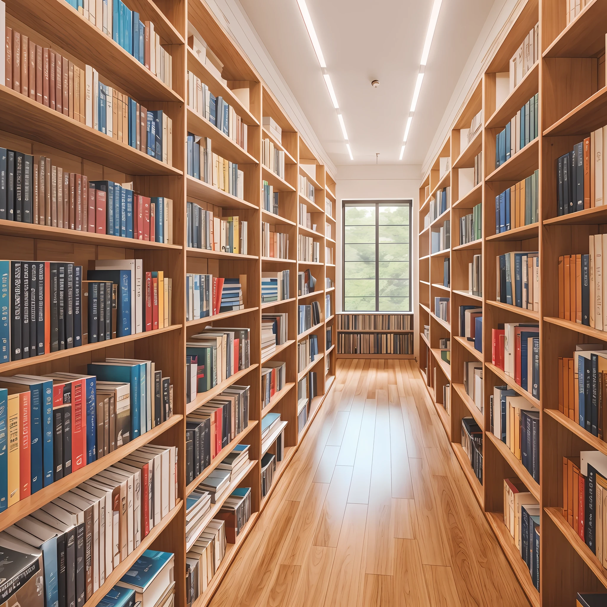 ohwx, bookstore, bright, sunny, library, interior, solid wood bookshelf, tiled floor, book self-service borrower, clean ceiling, minimalism, many books, shop, reality, professional light, 8k, 4k, nikon, sony, original, fujifilm --auto --s2