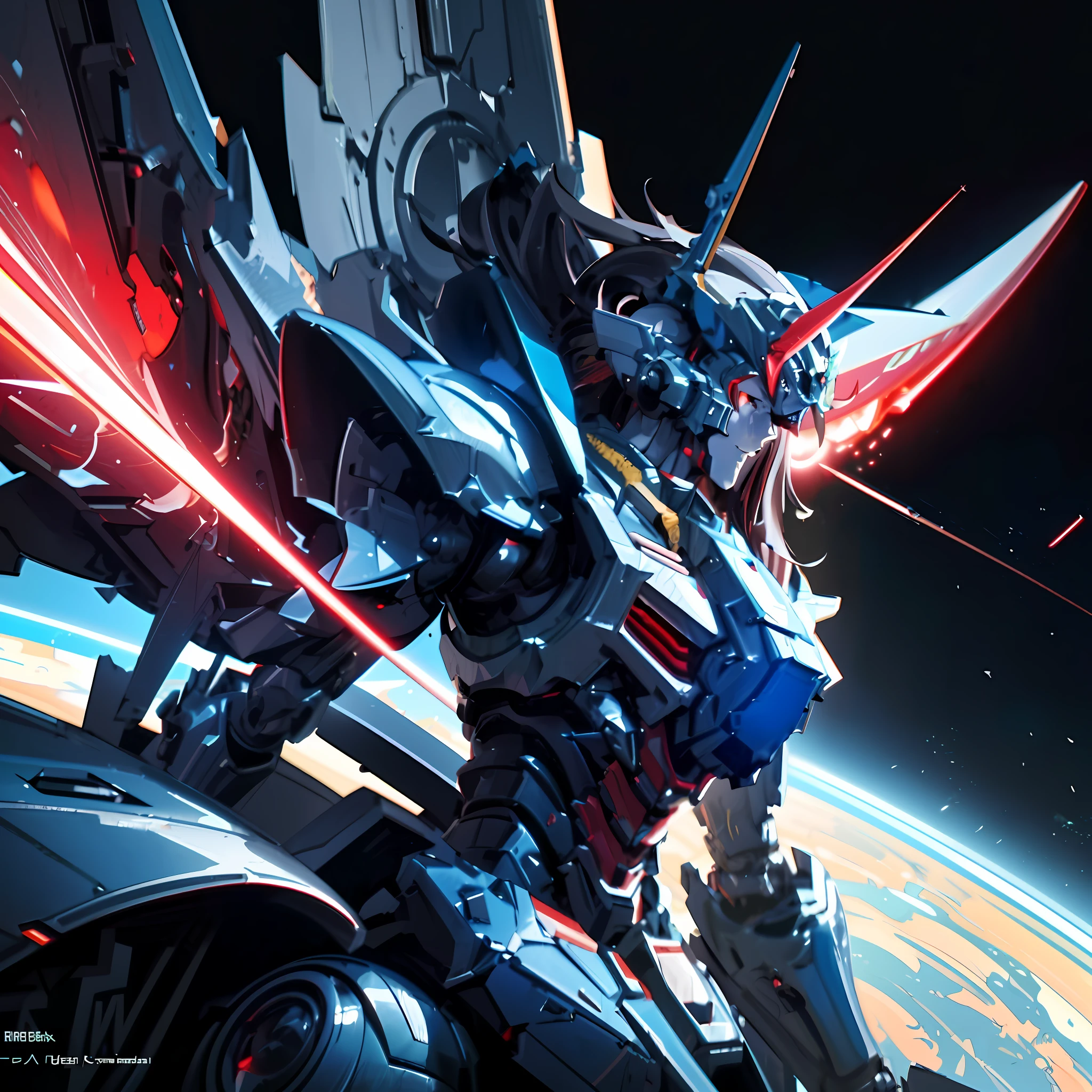 a close up of a robot with a red light on its head, krenz cushart and wenjun lin, by Krenz Cushart, krenz cushart and artem demura, inspired by Krenz Cushart, expressing joy. by krenz cushart, modern mecha anime, mecha art, cool mecha style