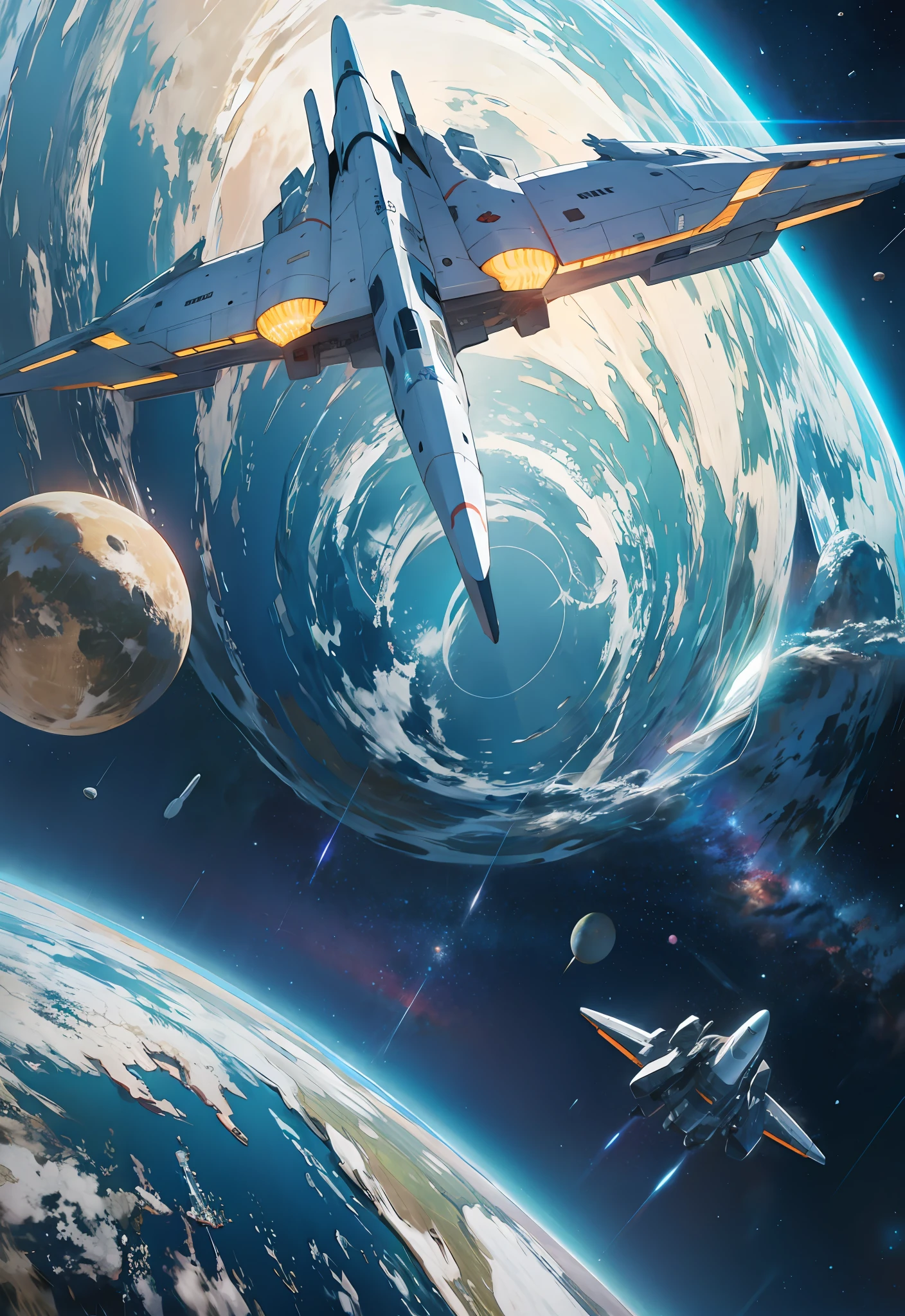 Hd, space, spaceship
