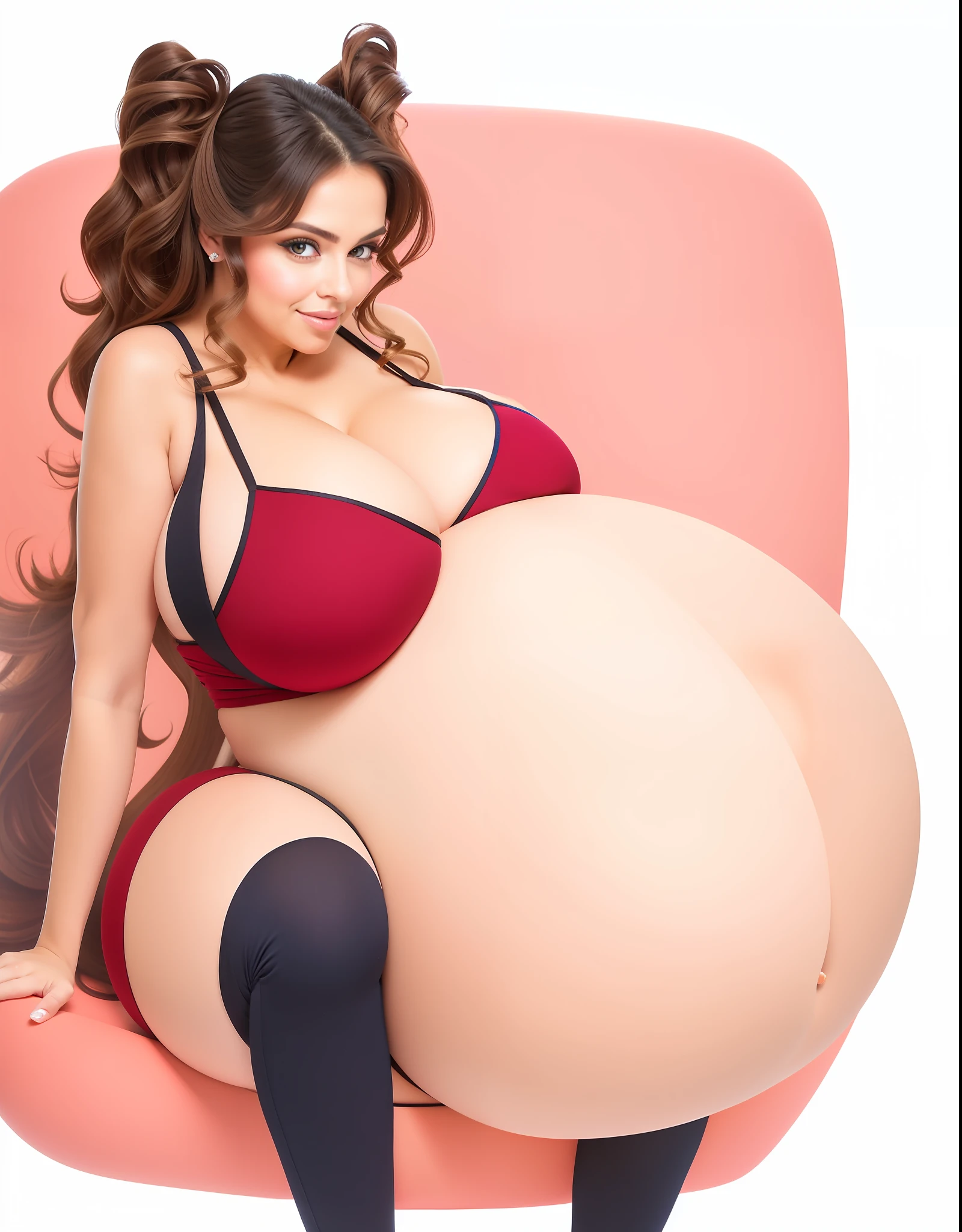 beautiful pregnant woman, beautiful busty woman, amazing stunningly beautiful, most beautiful woman ever, enormous natural breasts, voluptuous, deep cleavage, beautiful busty model, sexy, enormous massive huge big boobs, gorgeous face, bright big eyes, sexy makeup, wavy hair