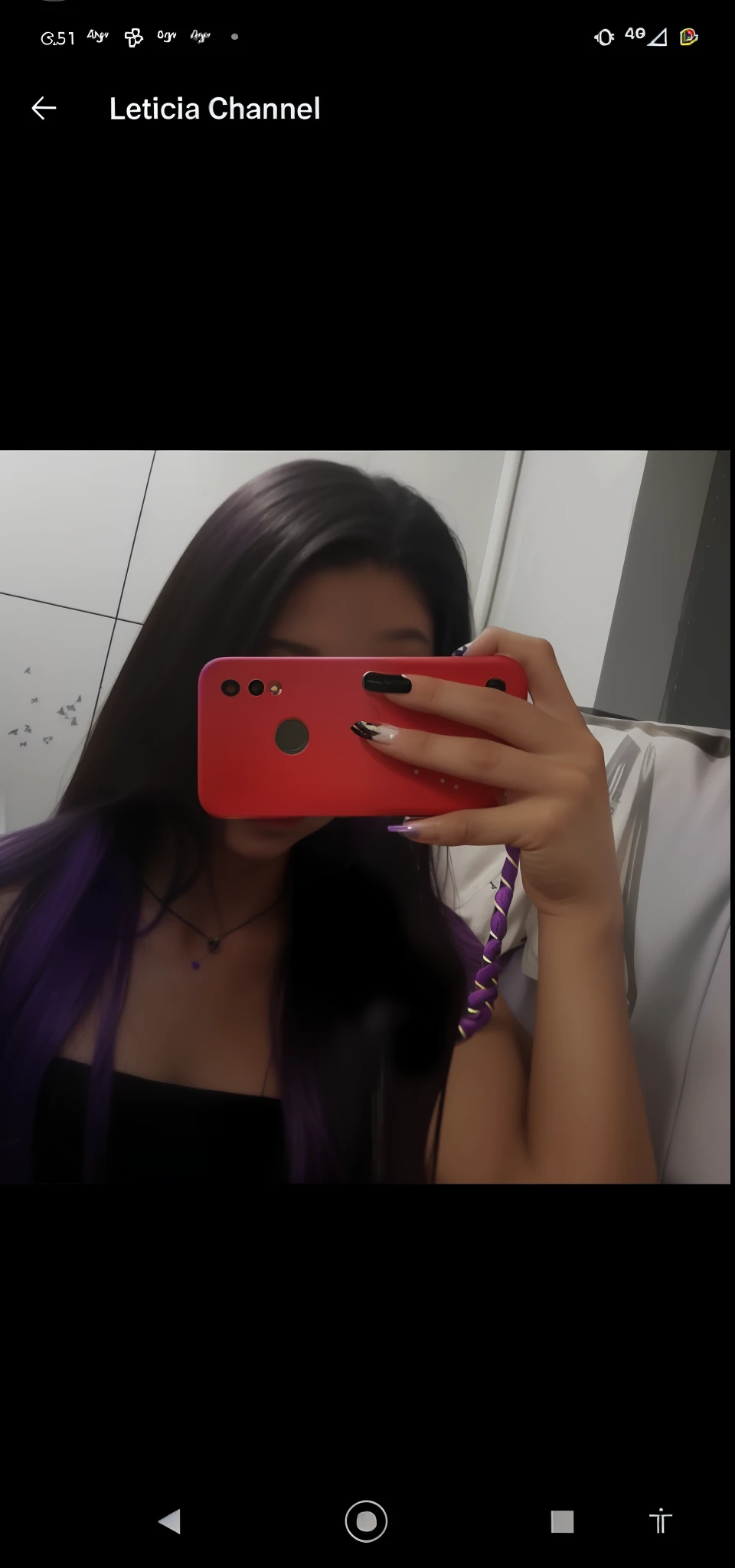 a close up of a person taking a picture of themselves with a cell phone, violet and black, she has purple hair, violet long hair, black and purple hair, purple and black, purple long hair, 18 years old, looks like fabiula nascimento, long purple hair, black and purple, purple hair, long violet hair, 1 6