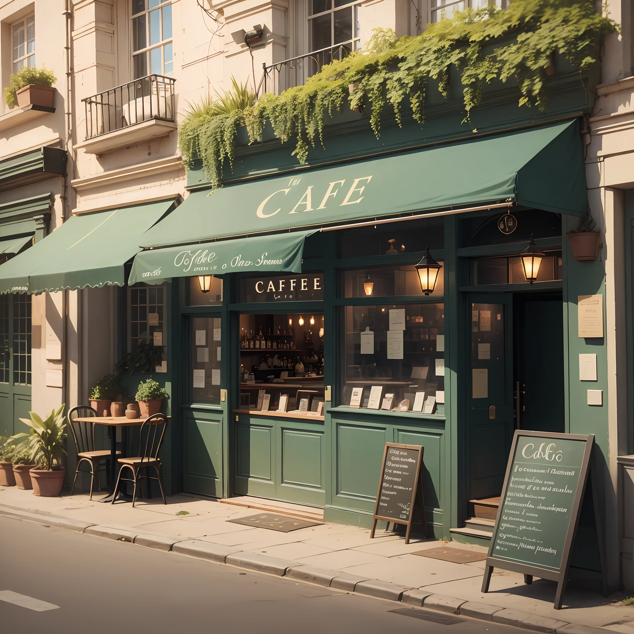 The café is called "The Strings" and its special feature is that a mysterious pianist plays here every night. --auto --s2
