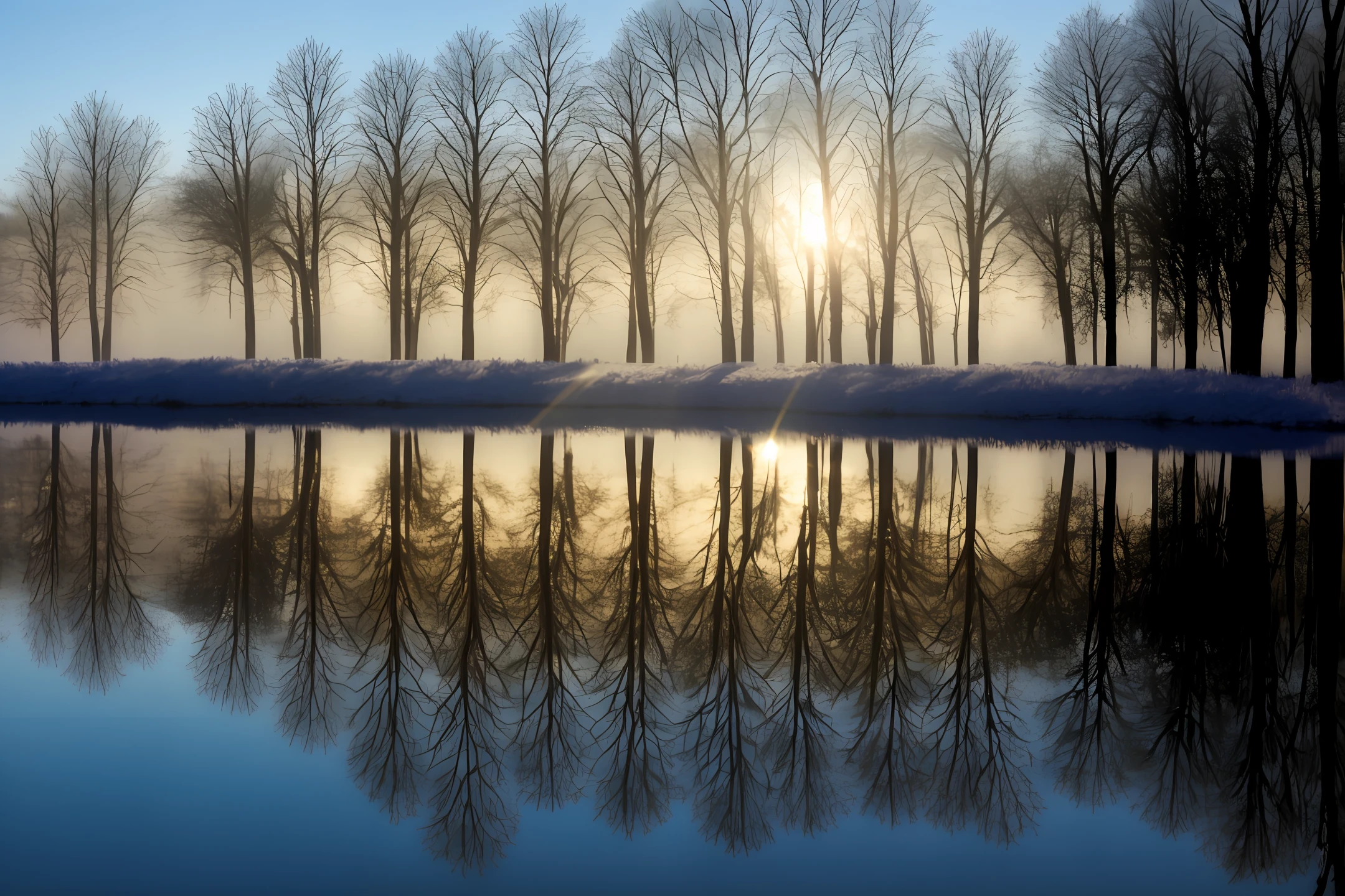 Light and water are reflected on frosted glass