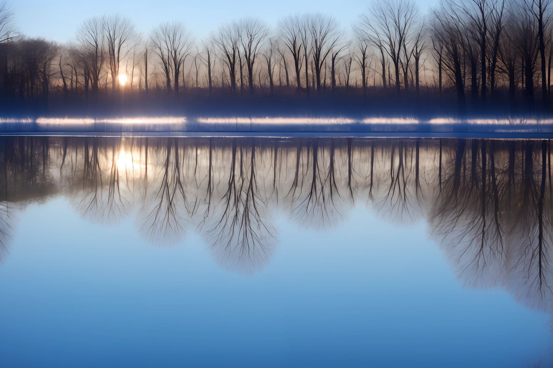 Light and water are reflected on frosted glass
