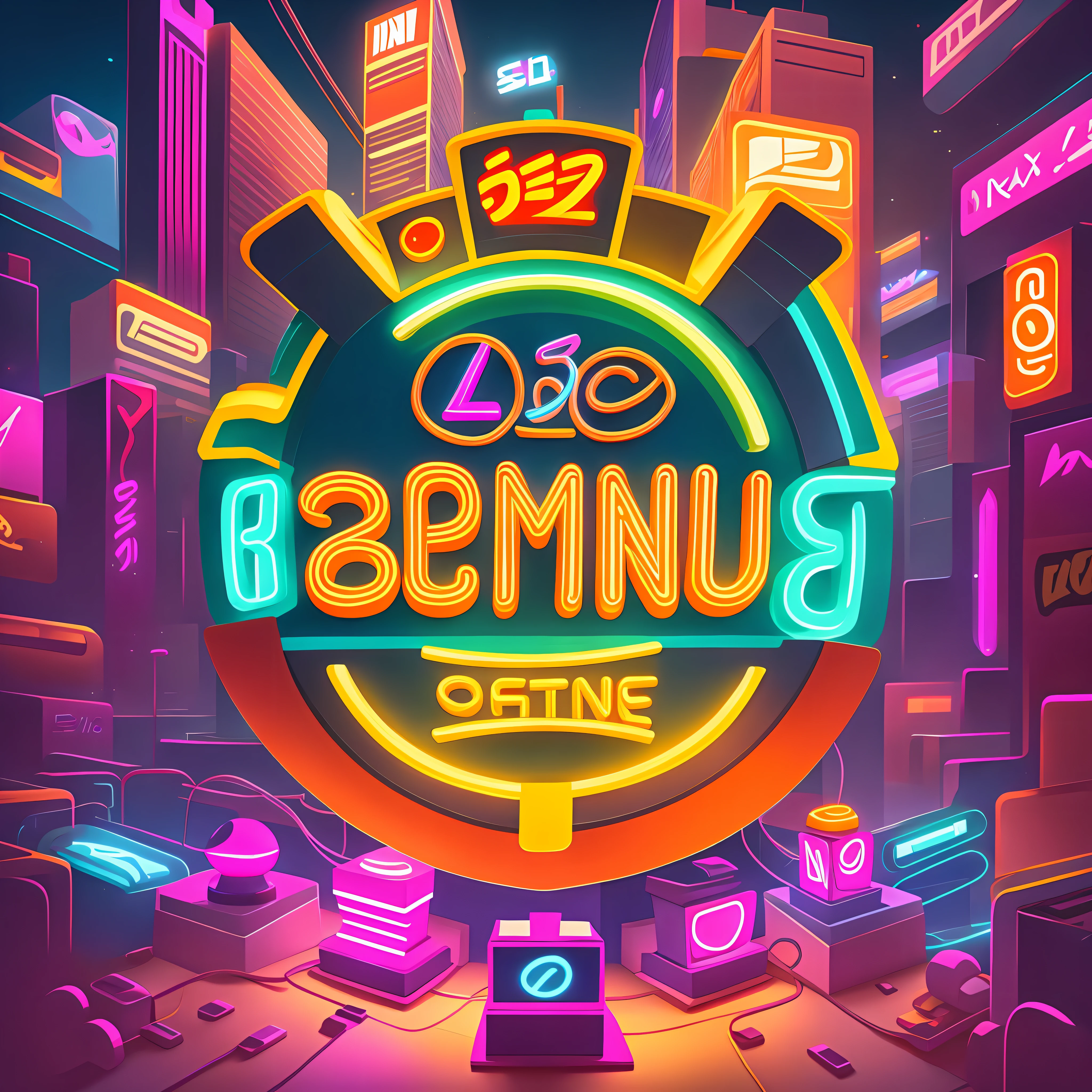 Logo for a company of 2D animations, toonimaters, neon lighting --auto --s2