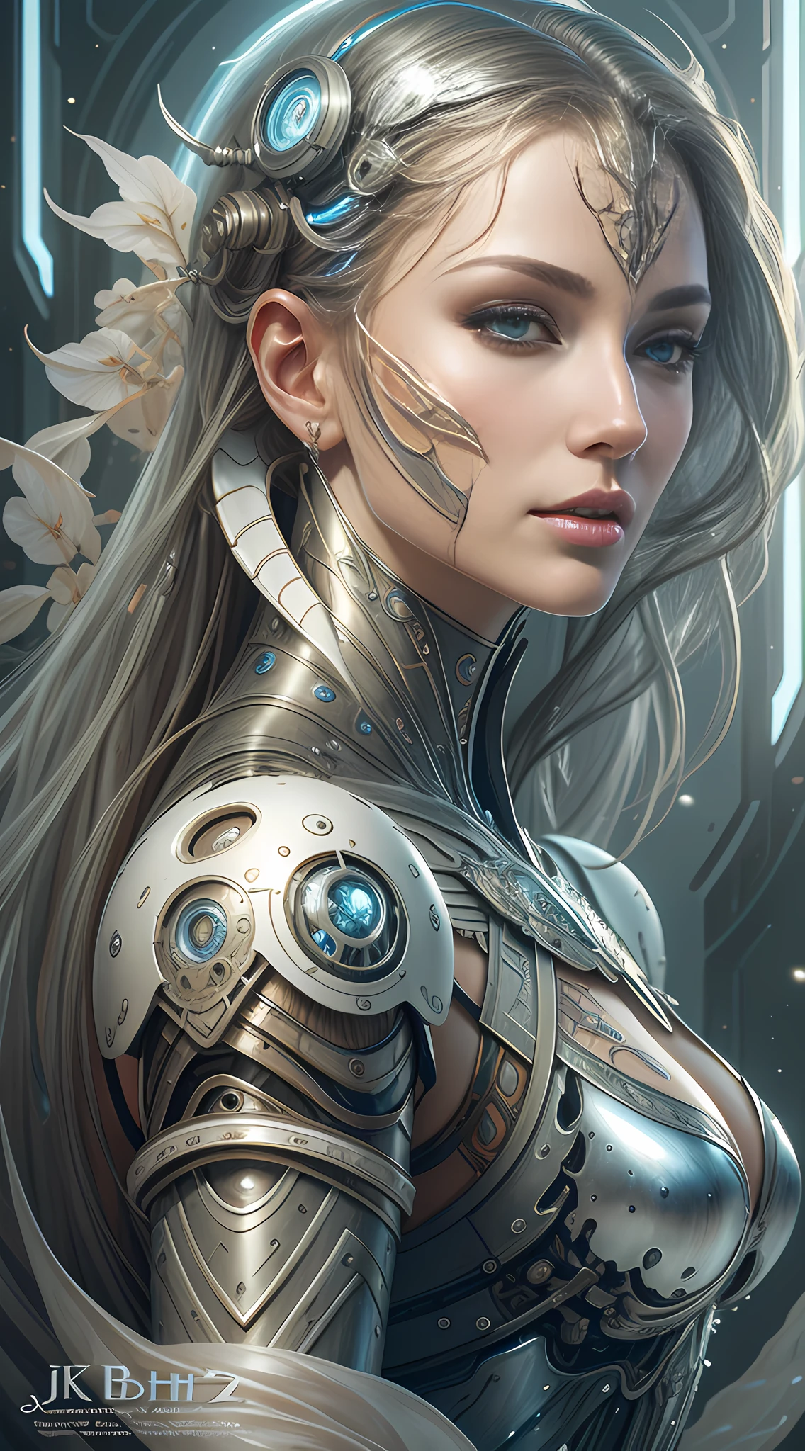 organic cyborg, white plastic, diffuse lighting, fantasy, intricate, elegant, highly detailed, realistic, realistic, digital painting, art station, illustration, concept art, smooth, sharp focus, art by John Collier and Albert Obright and Krenz Kusart and Artem Demura