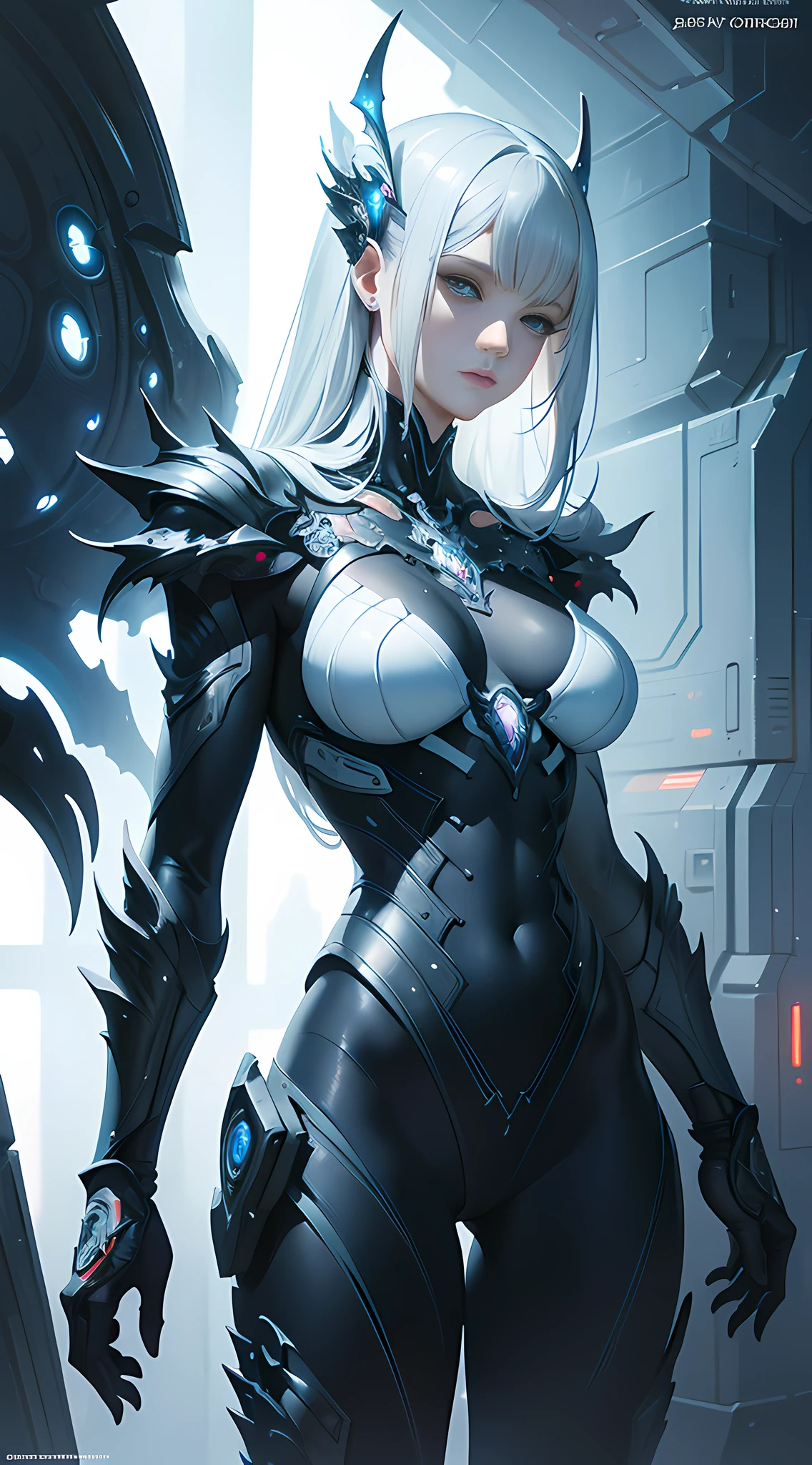 organic cyborg, white plastic, diffuse lighting, fantasy, intricate, elegant, highly detailed, realistic, realistic, digital painting, art station, illustration, concept art, smooth, sharp focus, art by John Collier and Albert Obright and Krenz Kusart and Artem Demura