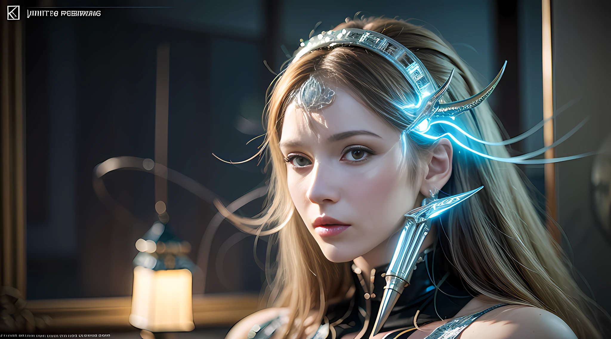 Organic cyborg, white plastic, diffuse lighting, luminous ornaments, light reflection, fantasy, intricate, elegant, highly detailed, realistic, realistic, digital painting, art station, illustration, concept art, smooth, sharp focus, art by John Collier and Albert Obright and Krenz Kusart and Artem Demura