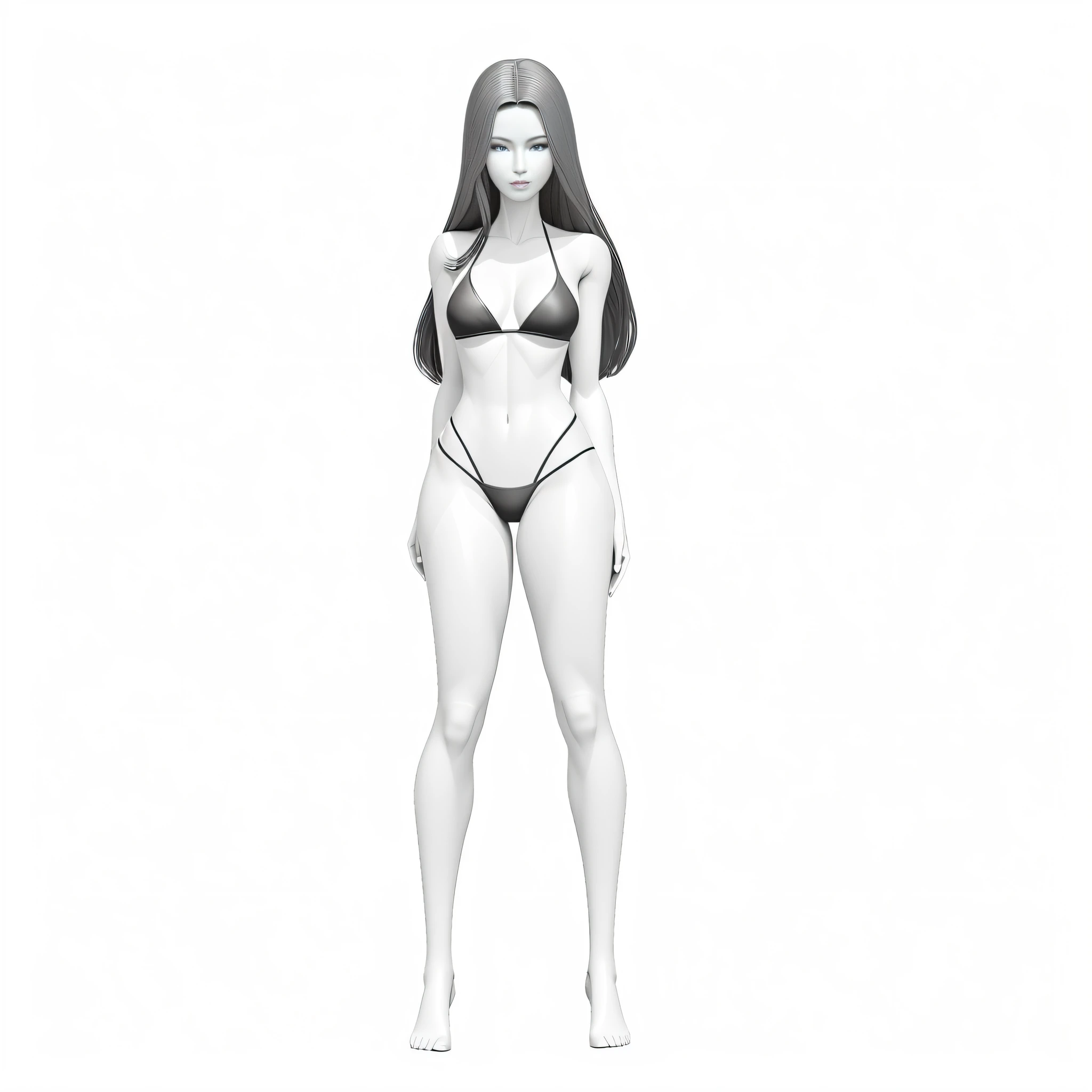 araffe woman in a bikini posing for a picture, realistic bikini, photorealistic perfect body, realistic shaded perfect body, female full body, 3 d render of a full female body, photorealistic full body, hyperrealistic full figure, full body female, highly detailed full body, fully body pose, ( highly detailed figure ), whole body highly detailed