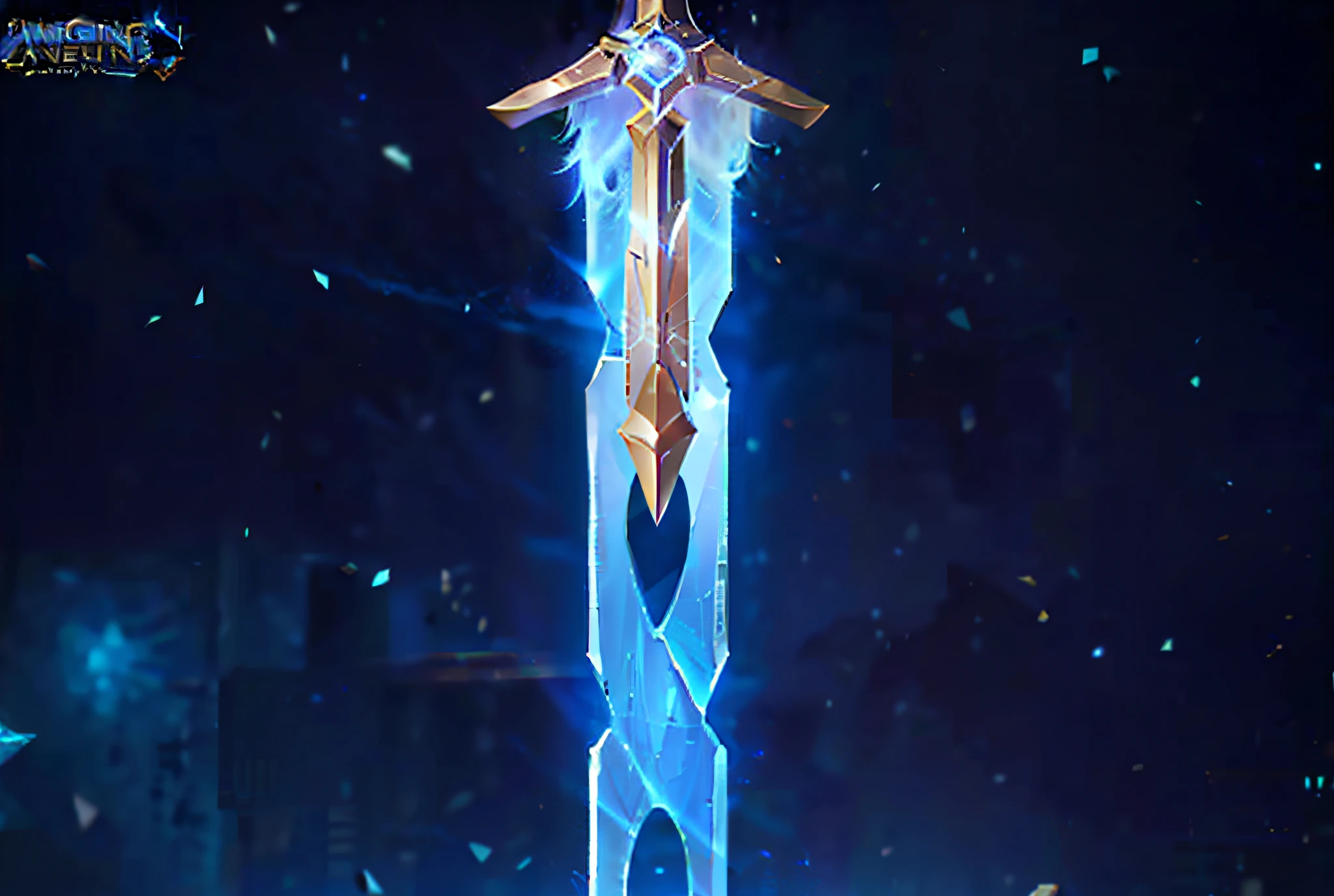 a close up of a sword with a light shining on it, glowing sword, magical sword, league of legends arcane, beautiful sword, shining sword, shinning sword, fantasy sword, huge sword, magic sword, sword design, from league of legends, league of legends concept art, jiang sword, glowing sword in hand, giant sword
