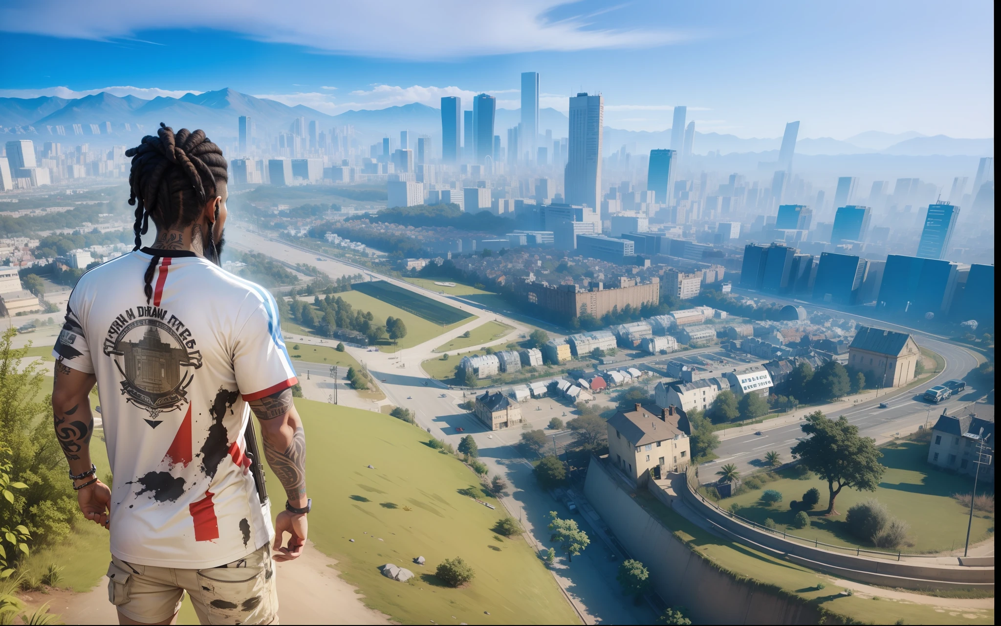 Dread, rifle, slum, 3D, best quality, high quality, bandit, France shirt, tattoos, nike, ak47,