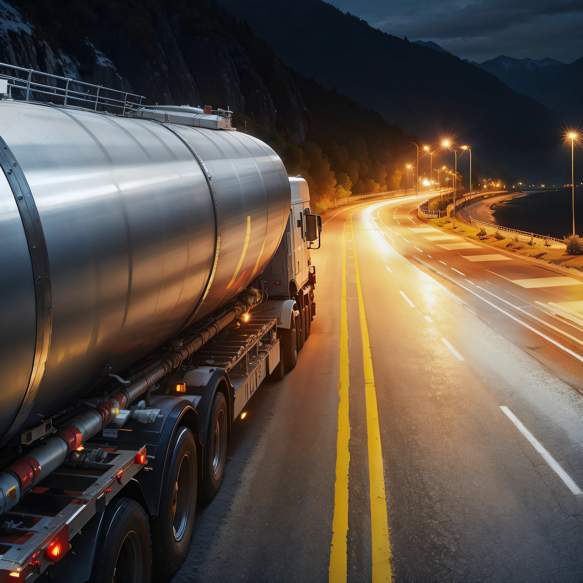 tanker truck transporting fuel