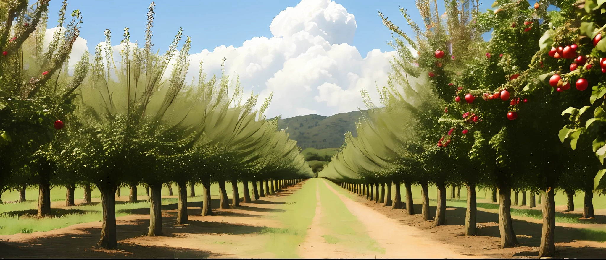 large fruit orchard