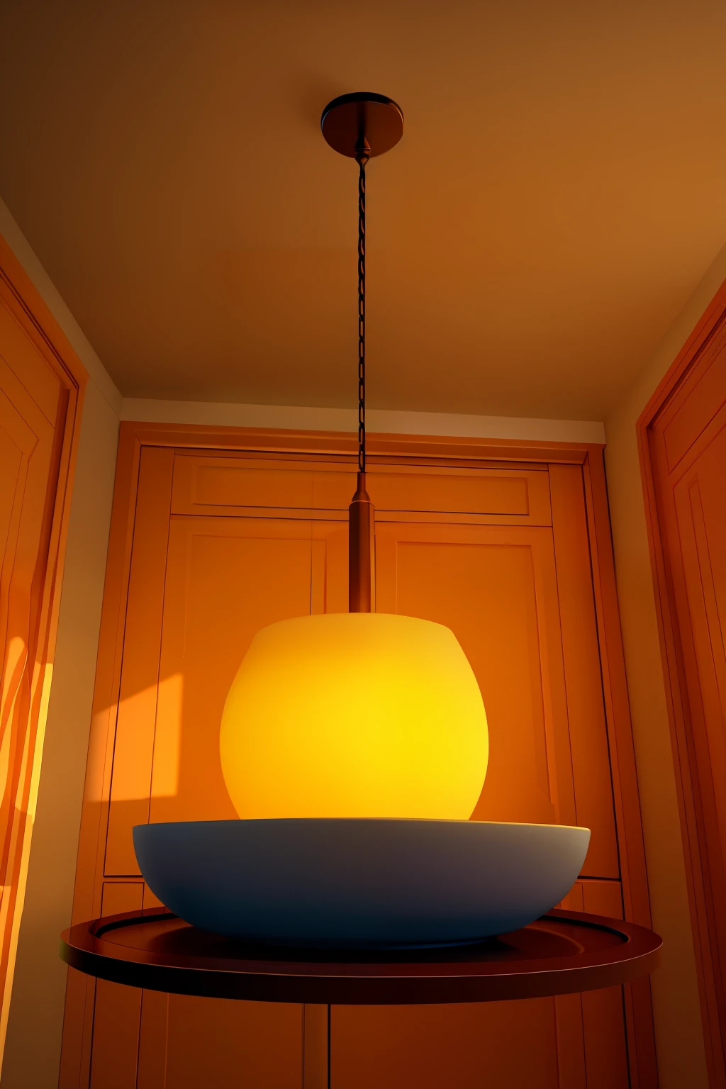 Light, with plates inside in 3d