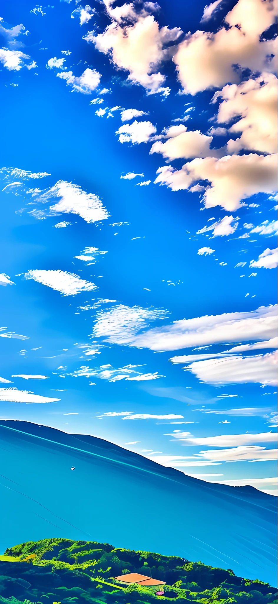 a blue sky, --auto --s2
