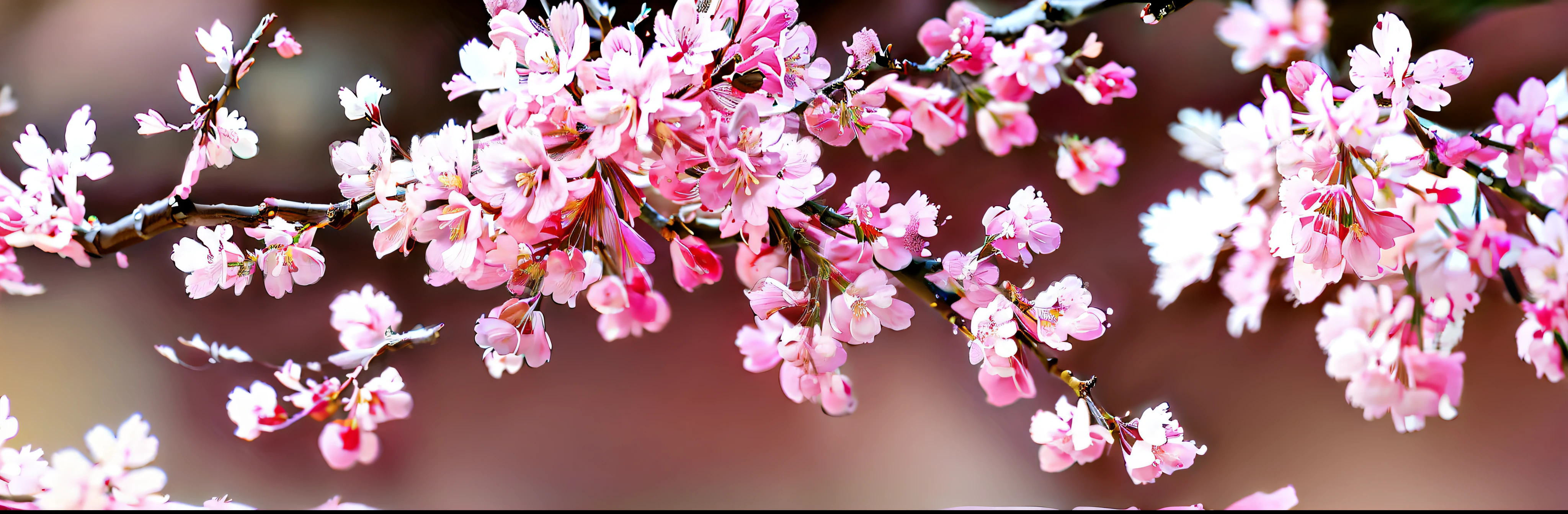 Sakura blossome tree, with a bird