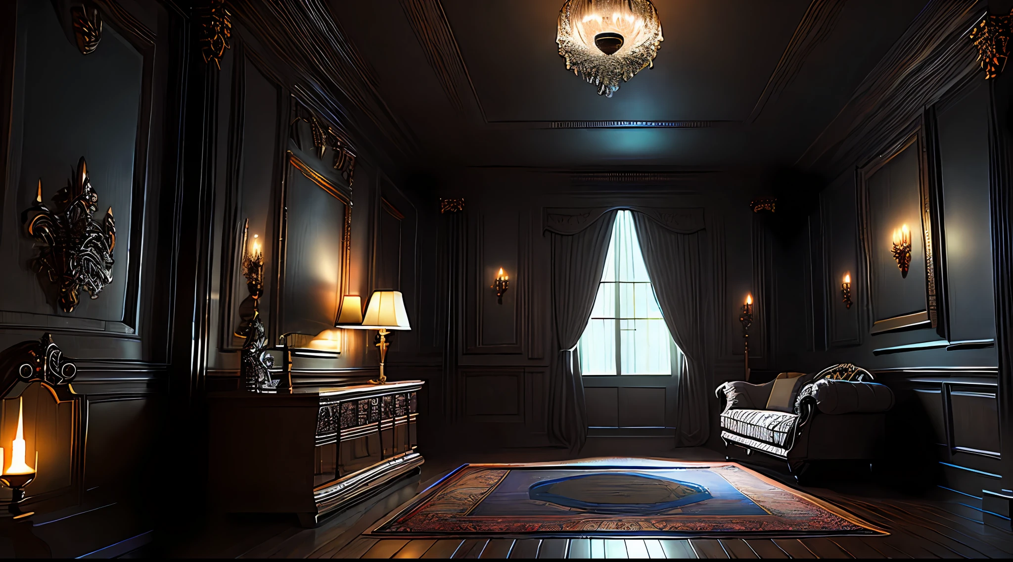 (Best quality),(masterpiece),(ultra detailed),(4k resolution),(extremely detailed) digital art, beautiful, dark room