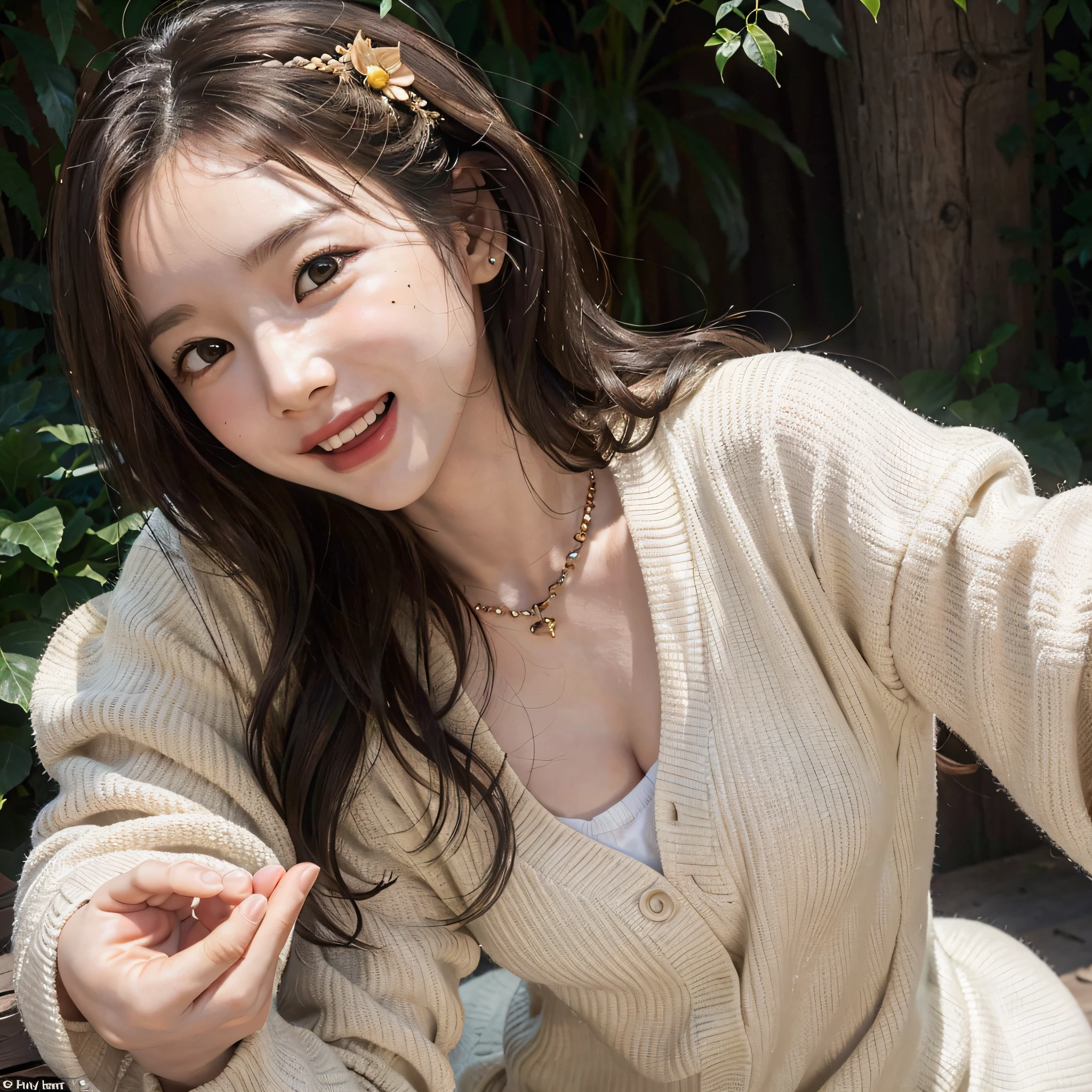 (1 girl, wavy hair, large breasts:0.9), (best quality, ultra-detailed, ultra-realistic:1.2), (beautiful, cute, happy, joyous:1.3), holding baby lions, happy, playful, interacting, close-up shot: 1.2, African safari, adventure, animal kingdom: 1.1