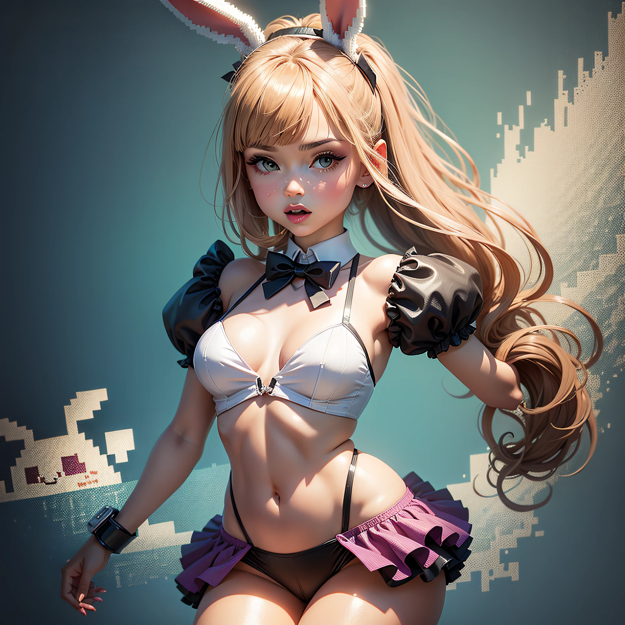 pixel 8 bit, bunny