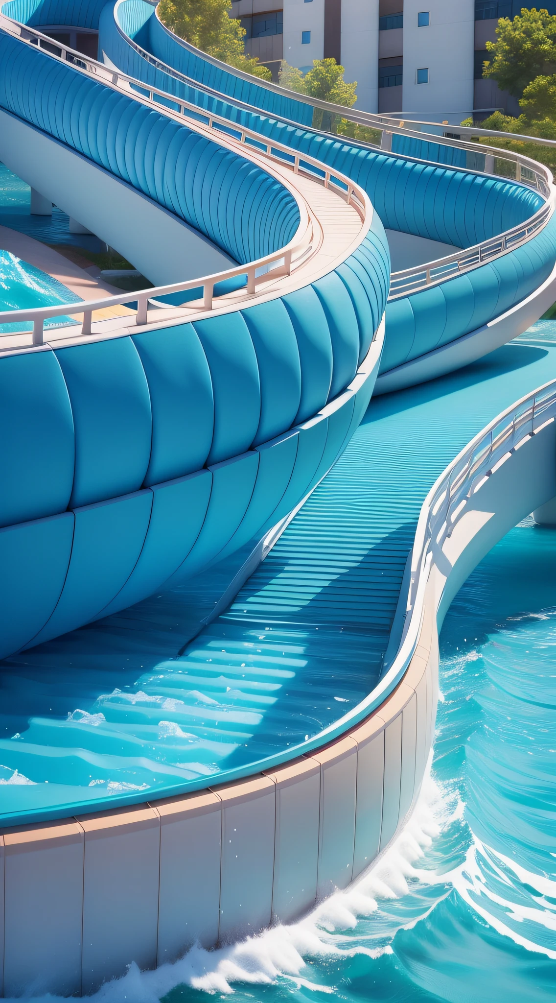 Water slides, the trend of Behance 3D art