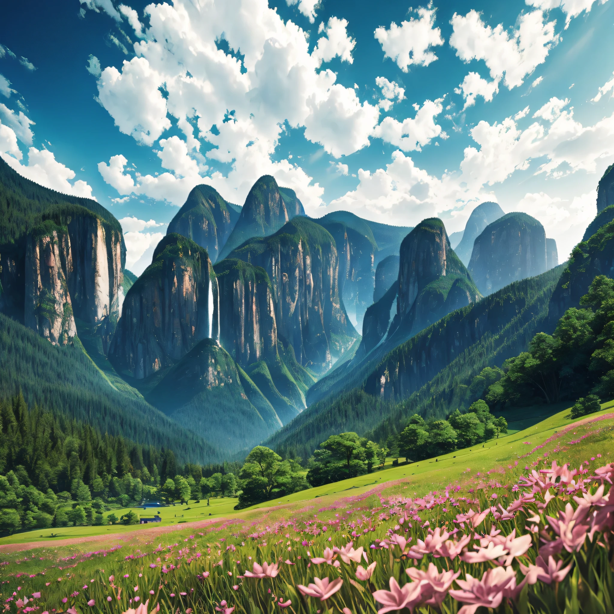 Outstanding, high quality, 8k, beautiful natural scenery, cinematic perspective, realism, --auto --s2
