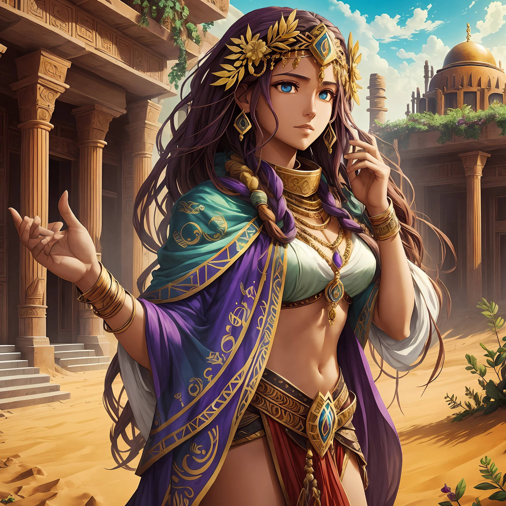 When Zephyrus enters the scene, the aura of adventure and mystery intensifies. Their presence evokes images of vast golden deserts, lost cities dotted with northeastern culture, and epic struggles for justice. A vibrant blend between the folk traditions of northeastern Brazil and the richness of medieval fantasy, Zephyrus embodies the unique fusion of cultures and possibilities that Midjourney offers --auto --s2