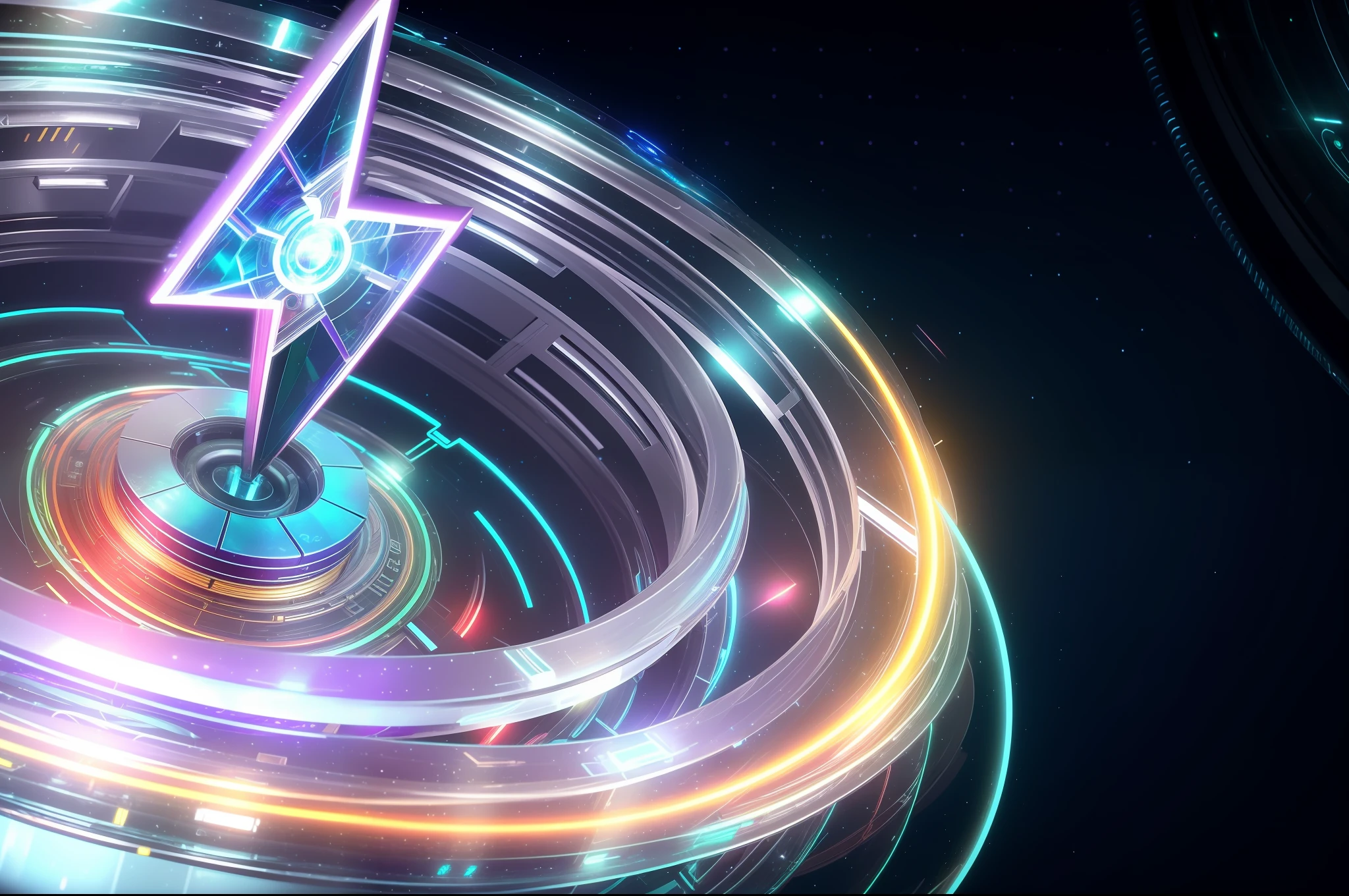 Glass ring close-up with a lot of lights, futuristic ring texture, futuristic light sense, 4K punk wallpaper, amazing wallpaper, 4K HD illustration wallpaper, sci-fi night scene, futuristic portal, digital artwork 4k, sci-fi fantasy desktop wallpaper, futuristic digital art, ring body, teal series