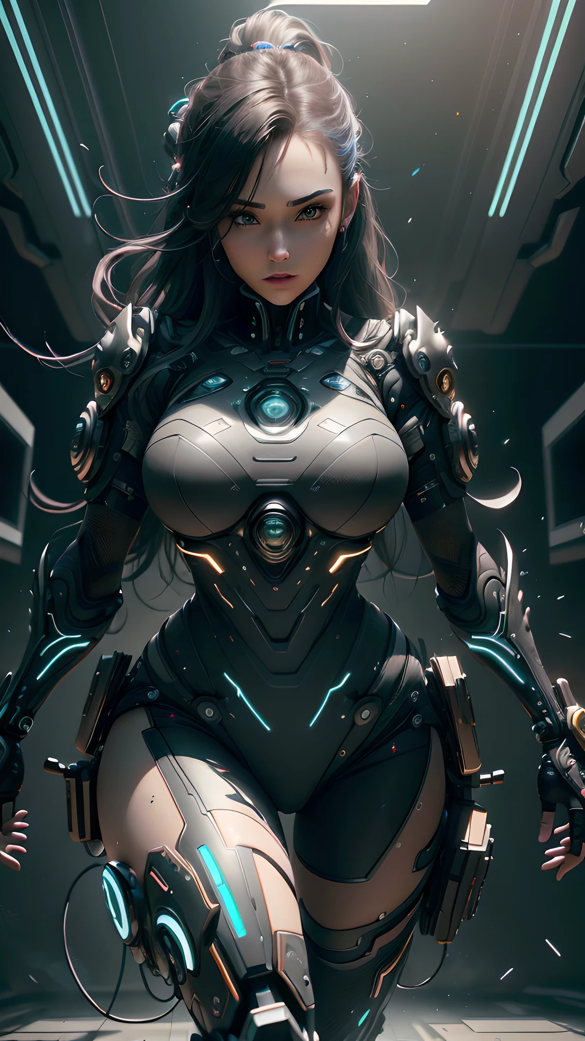 ((Best quality)), ((masterpiece)), (detailed:1.4), 3D, an image of a beautiful cyberpunk female with thick voluminous hair,light particles, pure energy chaos antitech,HDR (High Dynamic Range),Ray Tracing,NVIDIA RTX,Super-Resolution,Unreal 5,Subsurface scattering,PBR Texturing,Post-processing,Anisotropic Filtering,Depth-of-field,Maximum clarity and sharpness,Multi-layered textures,Albedo and Specular maps,Surface shading,Accurate simulation of light-material interaction,Perfect proportions,Octane Render,Two-tone lighting,Wide aperture,Low ISO,White balance,Rule of thirds,8K RAW