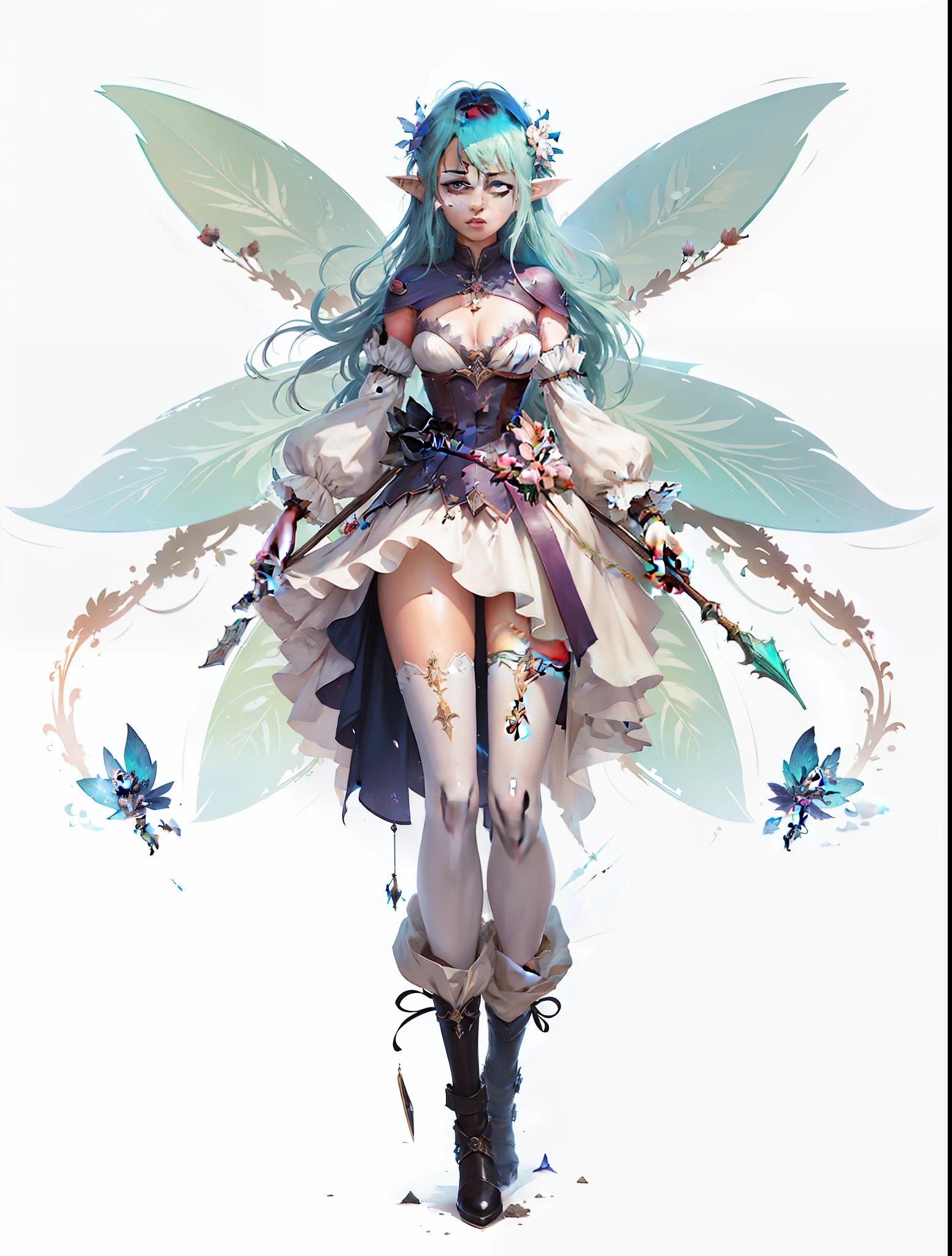 Best Quality, Masterpiece, Ultra High Resolution, (Realisticity: 1.4), Original Photo, 1girl, Cinematic Lighting, Picture with a Woman in a Fairy Tale Costume, Fairy CGsociety, Beautiful Full Body Concept Art, Guweiz on Pixiv Art Station, Trends on ArtStation Pixiv, Spirit Fantasy Concept Art, Space Flower Fairy, Character Design Art, Official Fan Art Behance HD, Deviantart ArtStation CGSsiety, full body CGsociety, elf character, frontal, stylish, beautiful, sexy, beautiful,