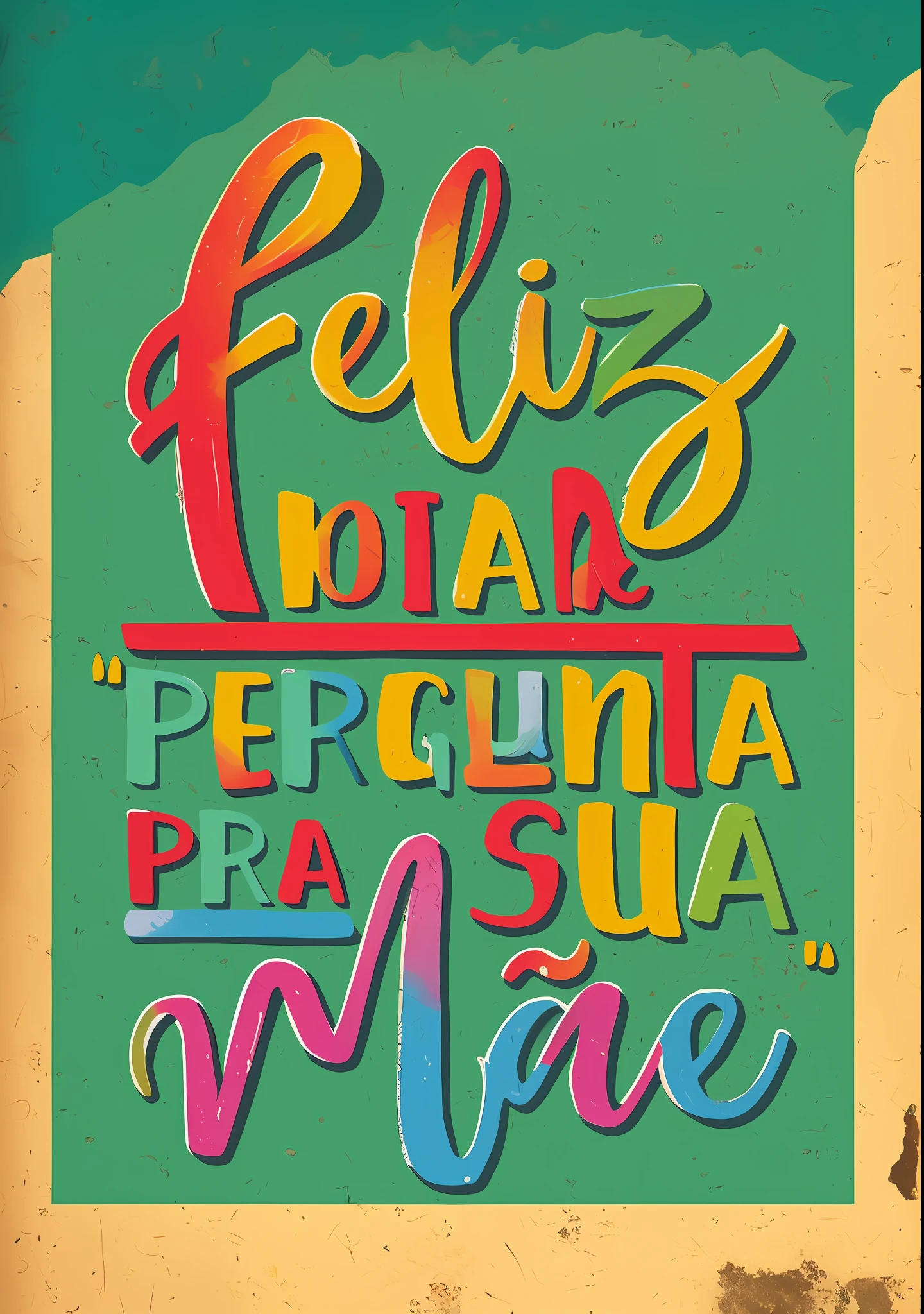 a poster with the words feliz dia perguna bra sua more, by Maria Helena Vieira da Silva, by Félix Arauz, desenho, by Amelia Peláez, by Rodolfo Amoedo, by Felipe Seade, by Amadeo de Souza Cardoso, by Nándor Katona, malika favre --auto --s2