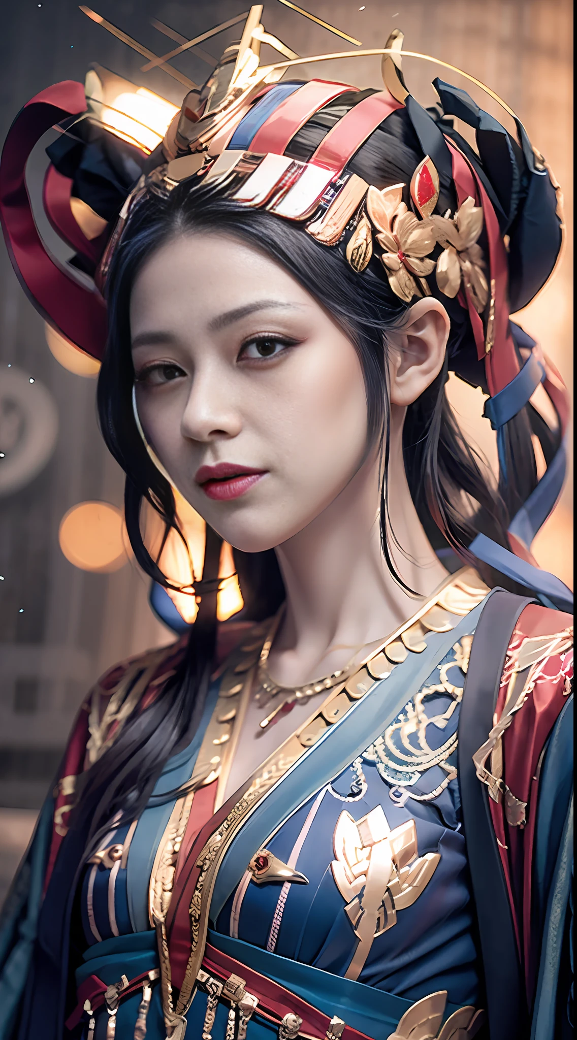a girl, war, special effects, magician, detail, monster, cinematic lighting, atmospheric perspective, 8k, super detail, high detail, high quality, high resolution, masterpiece