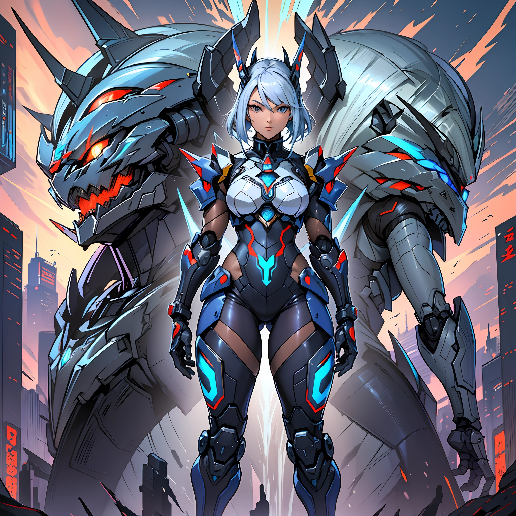 Close up portrait of a person in costume with a sword, cyber japan style armor, cyber japan armor, guyver style, girl in armor, monster hunter armor, full body mecha suit, perfect anime cyborg woman, cyborg noble woman, mecha cyber armor girl, detailed full body concept, female armor, anime character. Full Body Art --auto --s2