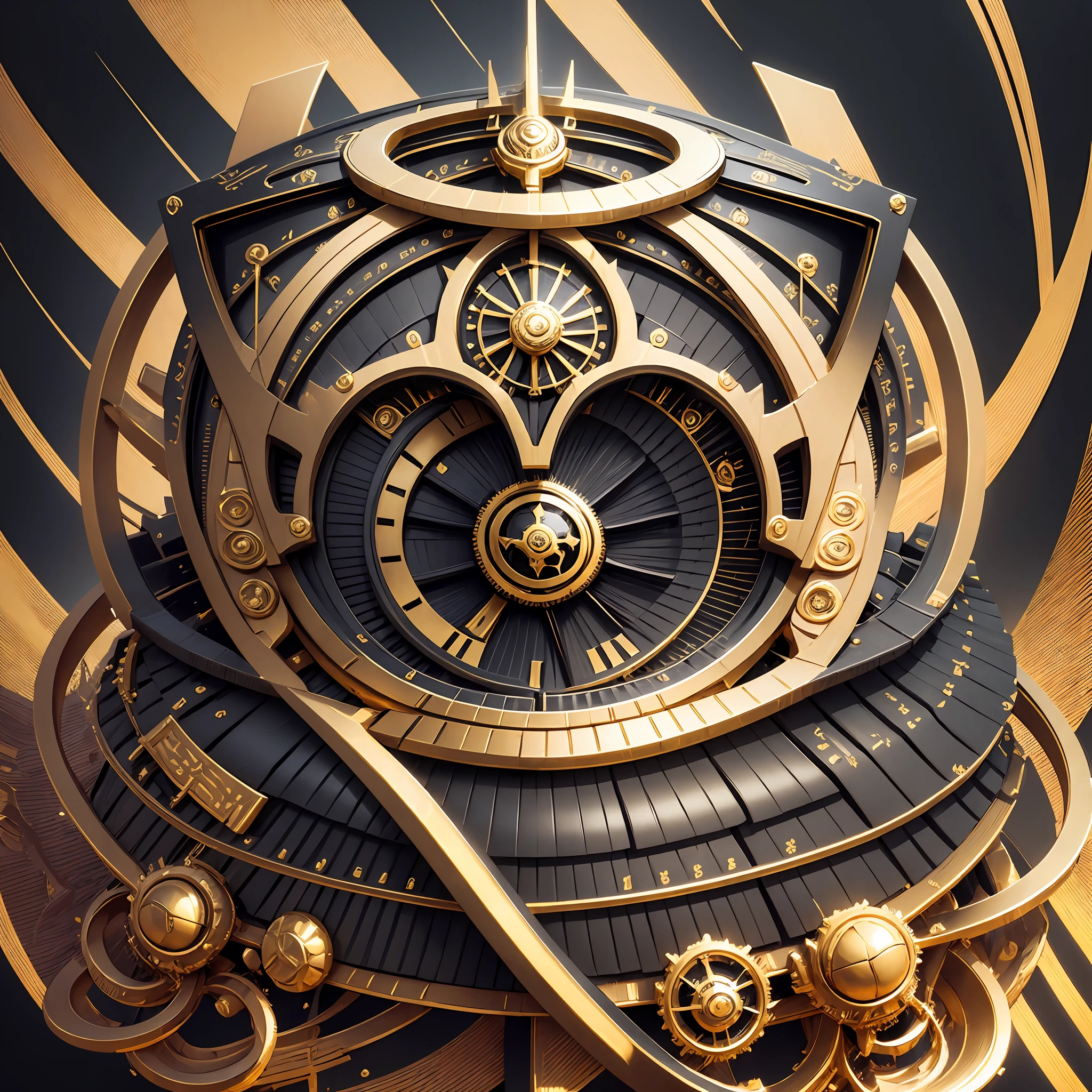 Throne black with gold mechanical wind --auto --s2