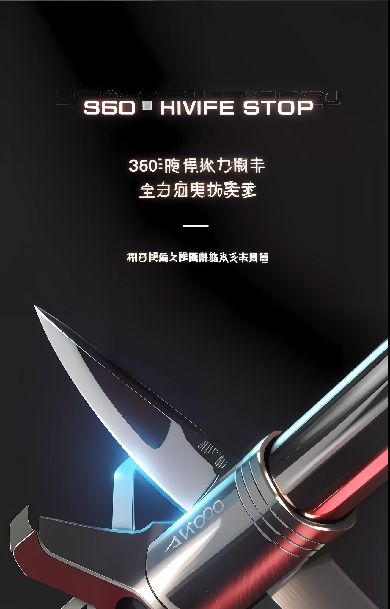 a close up of a knife with a red handle on a black background, 王琛, super sharp image, hyper sharp, holographic blade!, sharp high detail, supersharp, hyper detailed ultra sharp, 3 6 0 projection, super sharp, ultra hyper sharp, style of ghost blade, super sharp details, hyper sharp focus, blade design, tactical knife