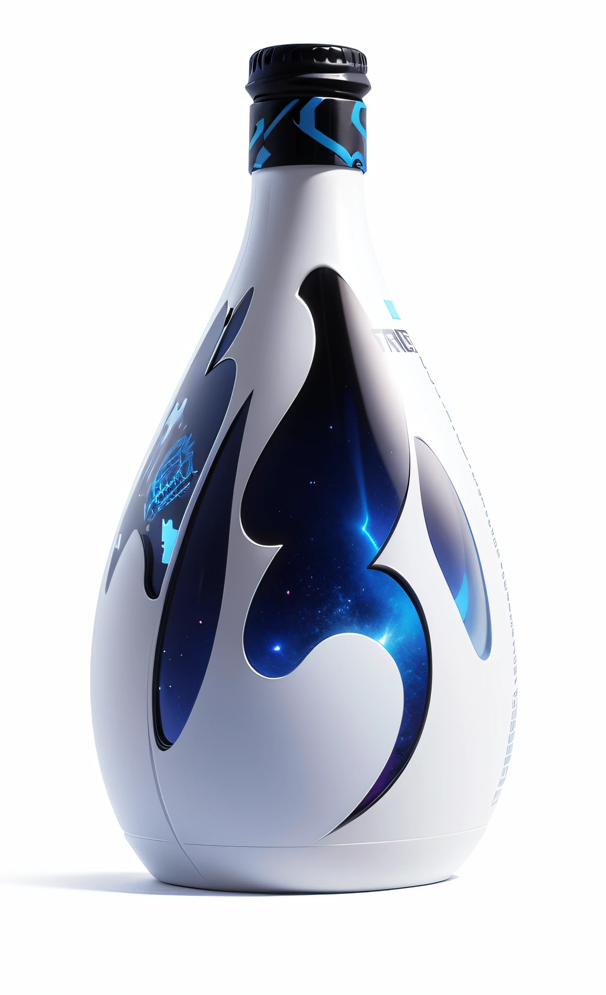 NFT style, pixel style, white background, digital collectibles, blue tones, rich colors, sci-fi wine glasses