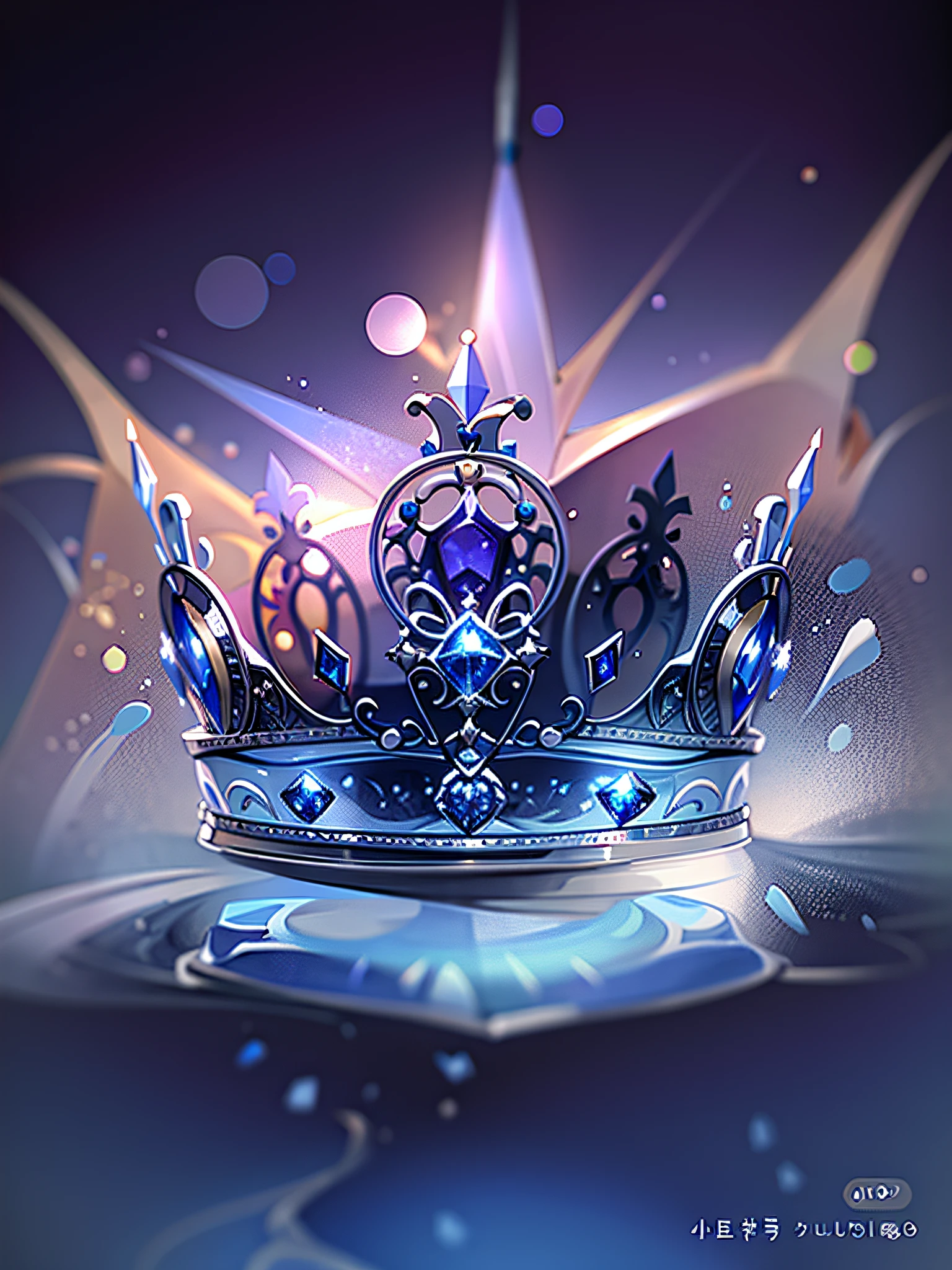 8k, (crown close-up), positive perspective!! , a crown with stars on a blue background, diamond wings!! , super realistic fantasy crown, crystal crown, white laser crown, blue flower crown, floating crown, (ray tracing), ((clean background)), crown, flower crown, night crown, crown, giant diamond crown, blue tiara, amazing flower crown, sapphire crown --auto --s2