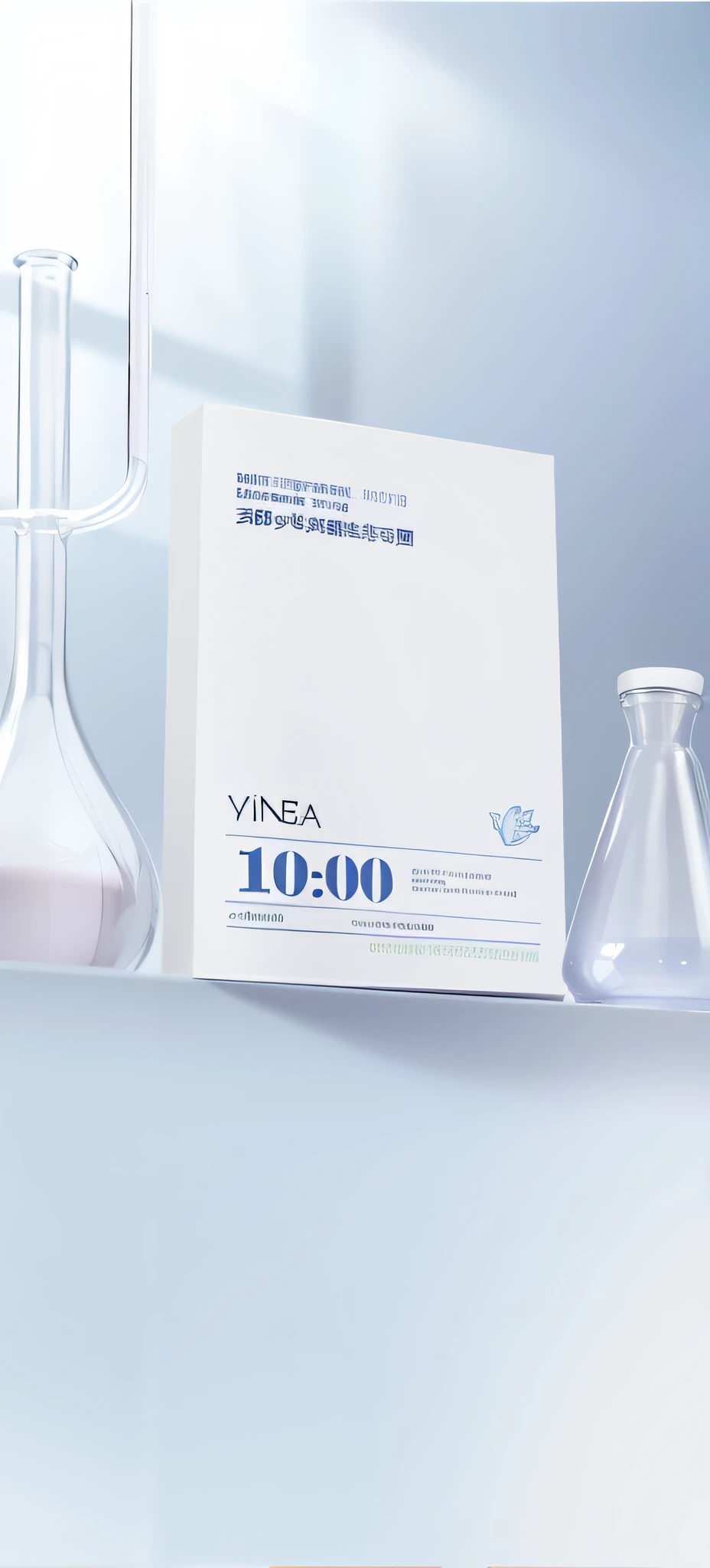 there is a box of vitamins sitting on a shelf next to a flaskt, brochure, vibrant and dynamic, vibrant atmosphere, cover shot, yintion j - jiang geping, highlight, detailed image, official product image, detailed picture, group photo, bottom angle, by Yang J, product advertisement, vibrant mood, jingna zhang