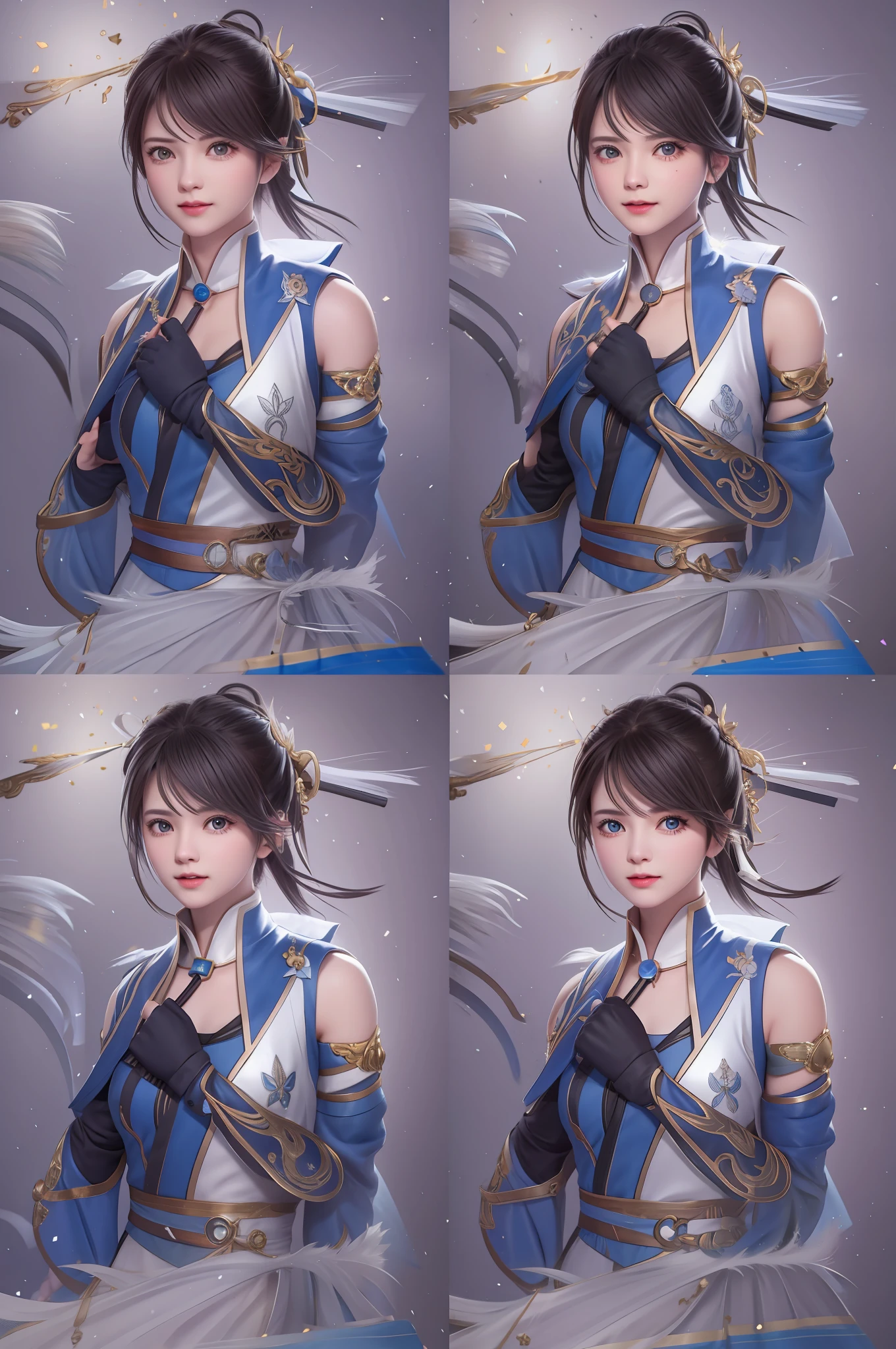 Add a running motion to the character in the picture
