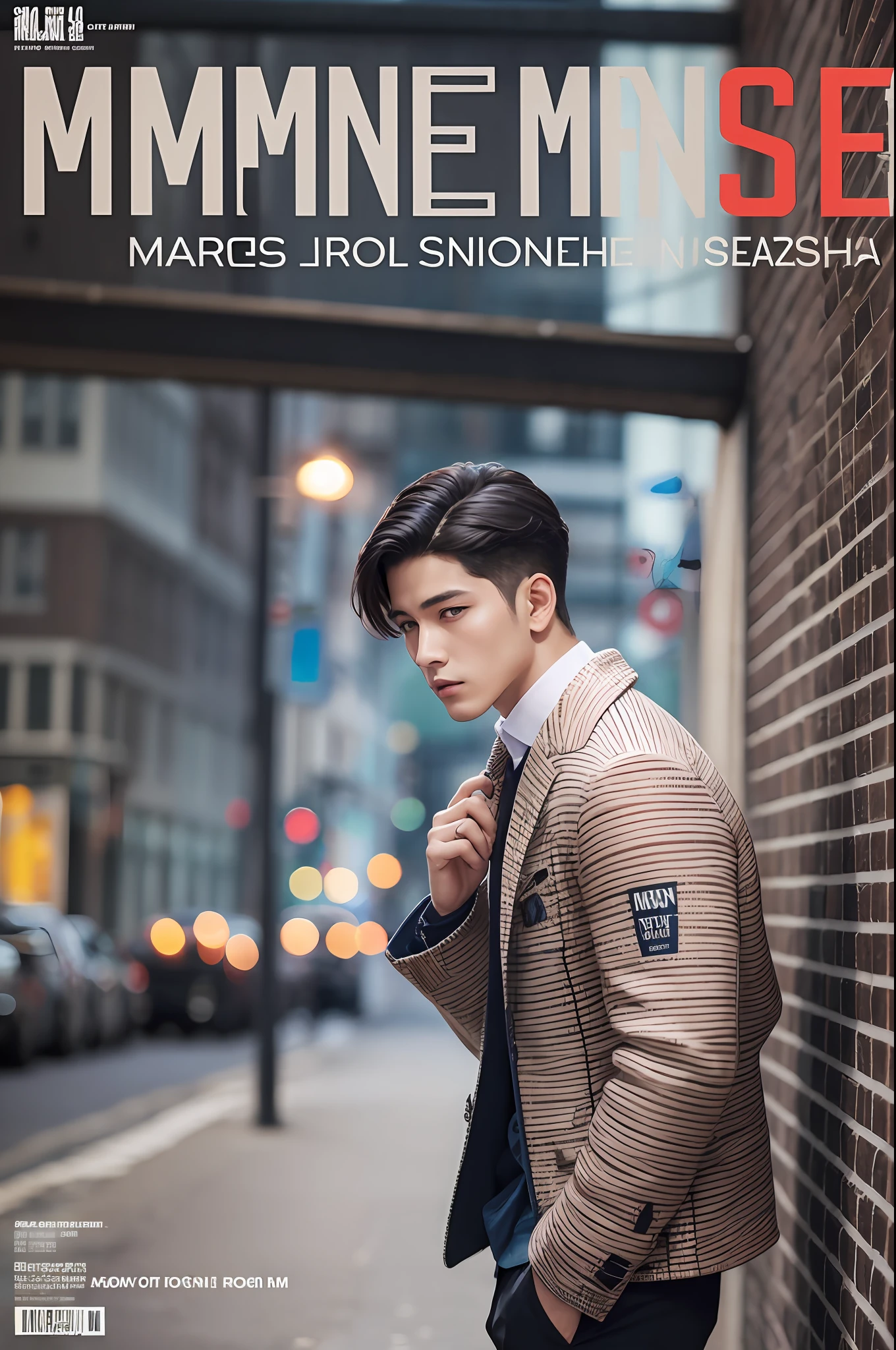 The cover of a men's fashion magazine --auto --s2