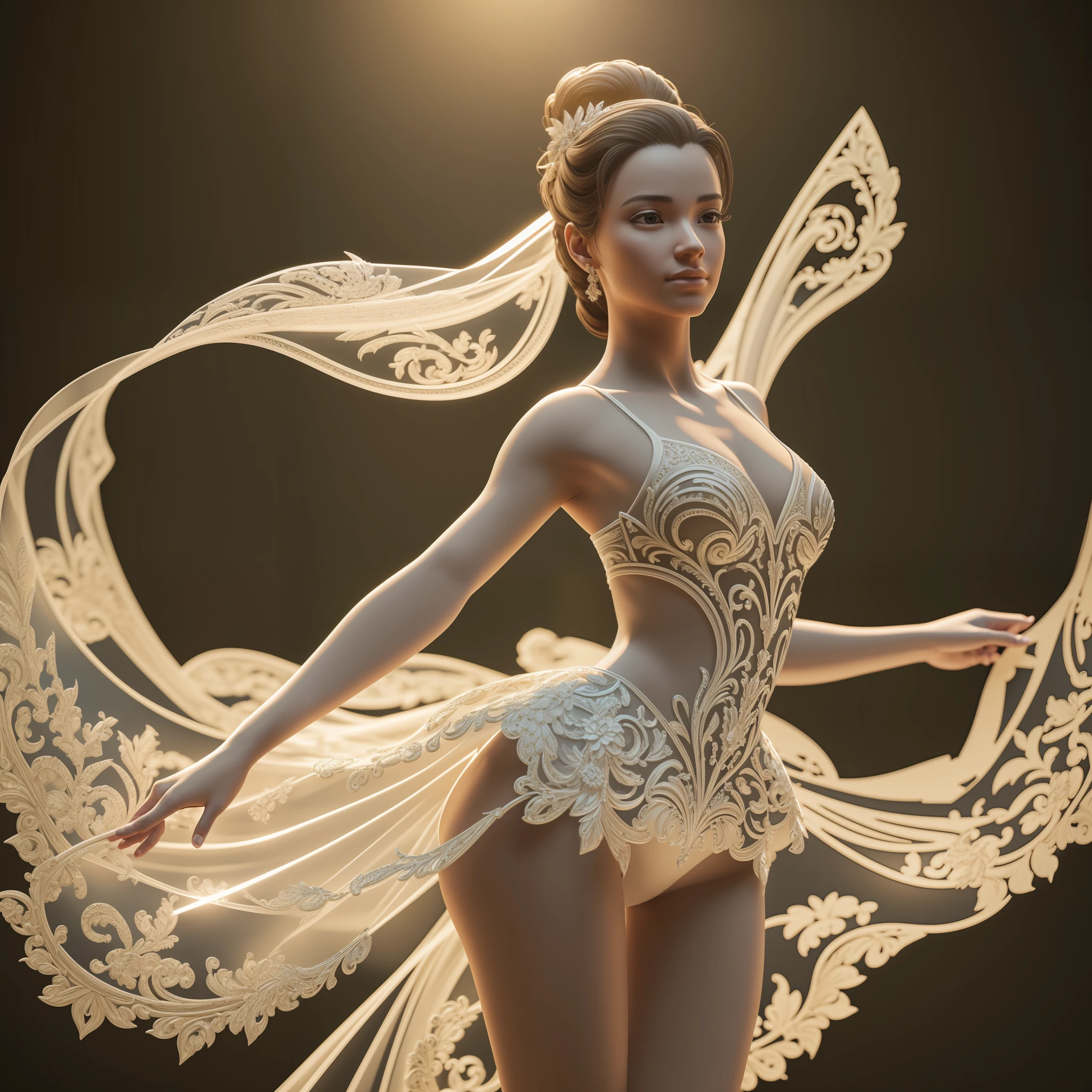 elegant ballerina in mid-leap, graceful and ethereal, highly detailed,
hyper realistic, super detailed, dynamic posing, photography, volumetric,
ultra detailed, intricate detail, 32k, super resolution, backlight,
natural lighting, cinematic lighting, accent lighting, global illumination,
global screen space illumination, ray tracing global illuminati on,
lumen reflections, cell shading, tone mapping, super detailed,
ultra photorealistic, intricate detail, ambient occlusion,
volumetric lighting, sharp focus