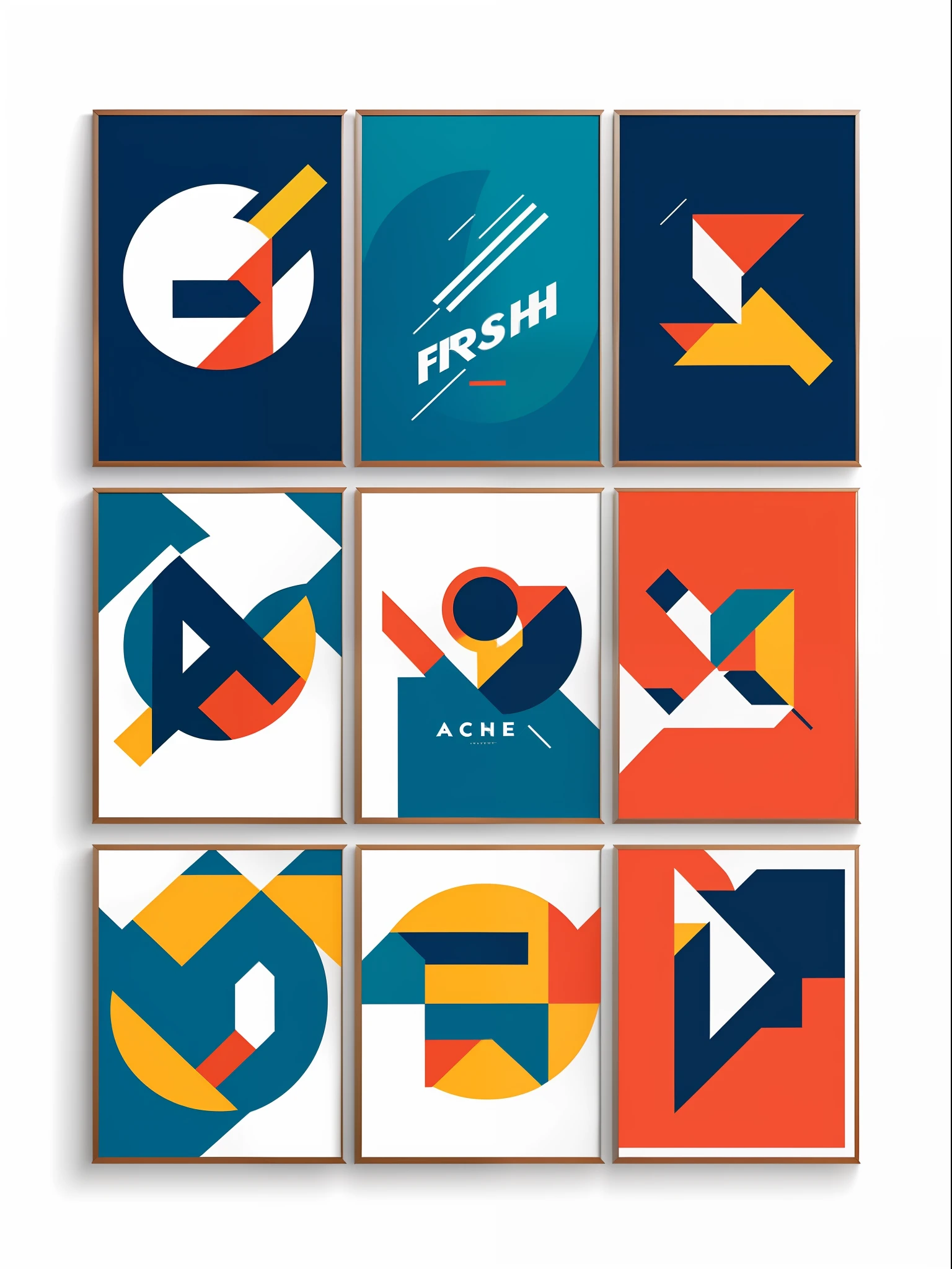 A series of posters, fresh