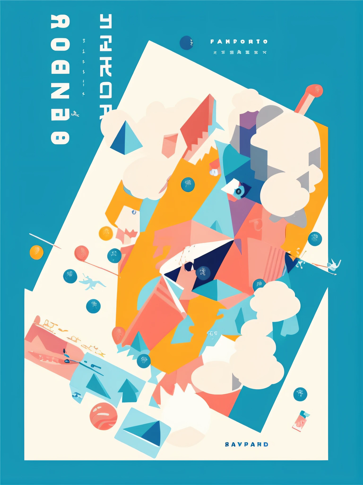 Sports Day, Sports Equipment, Campus, Poster, Design, Geometric Wind