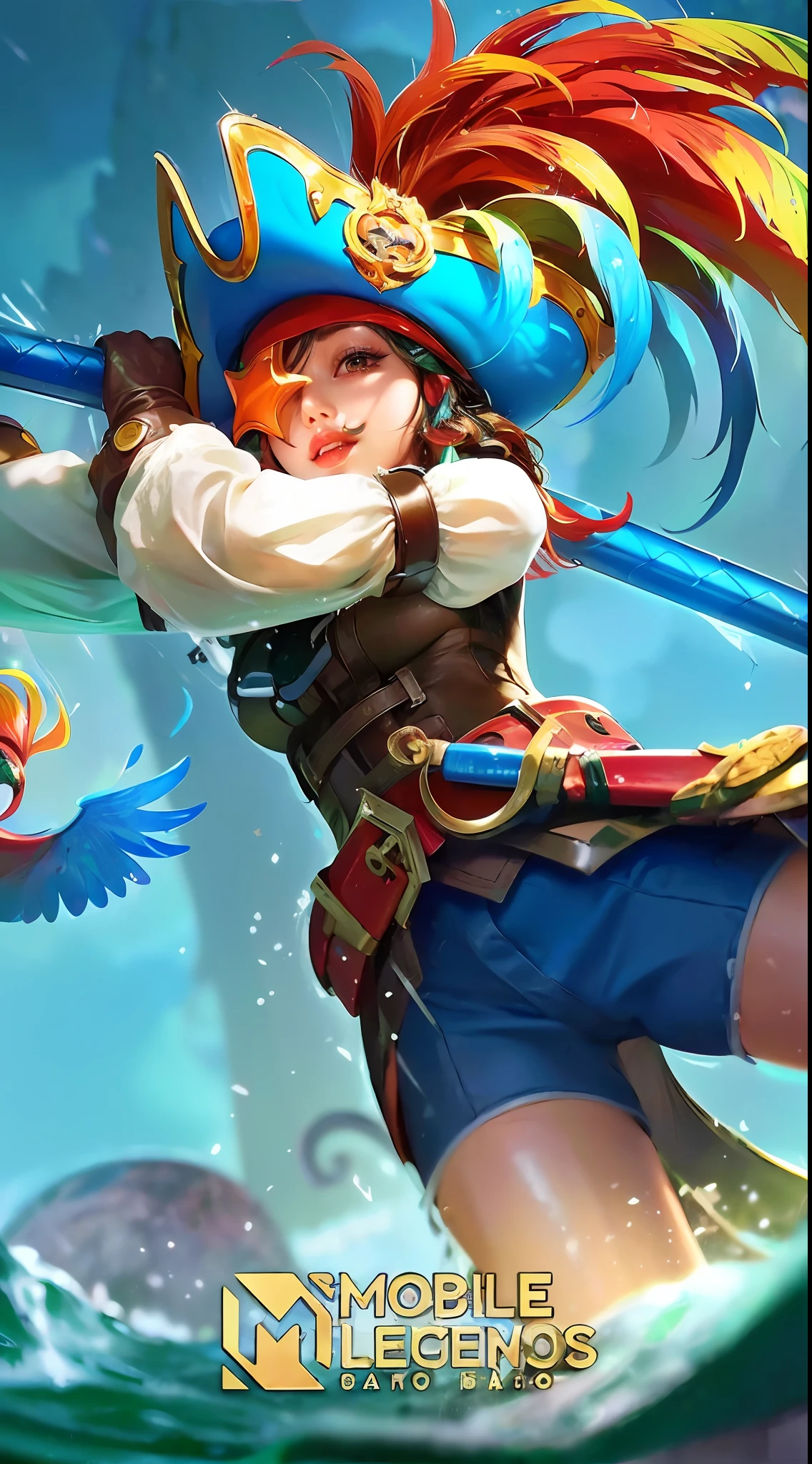 (8k, RAW photo, photorealistic:1.25) ,( lipgloss, eyelashes, gloss-face, glossy skin, best quality, ultra highres, depth of field, chromatic aberration, caustics, Broad lighting, natural shading,Kpop idol) looking at viewer with a serene and goddess-like happiness, wear an eyepatch