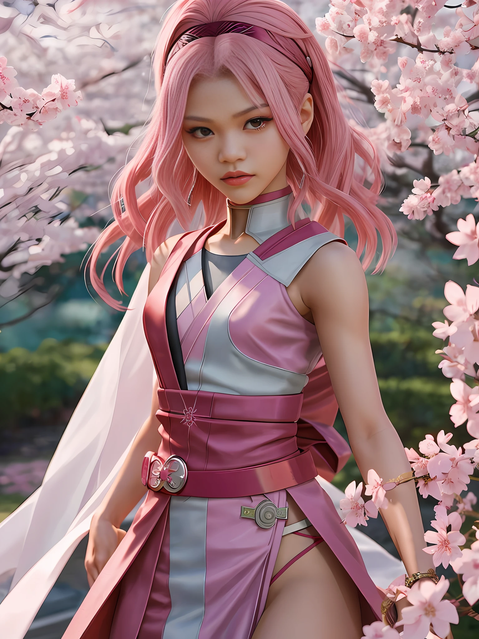 Zendaya as Sakura Haruno: Visualize Zendaya portraying the compassionate and determined Sakura Haruno from "Naruto." With her elegance and strength, Zendaya embodies Sakura's growth as a formidable kunoichi and her complex relationship with Naruto and Sasuke.