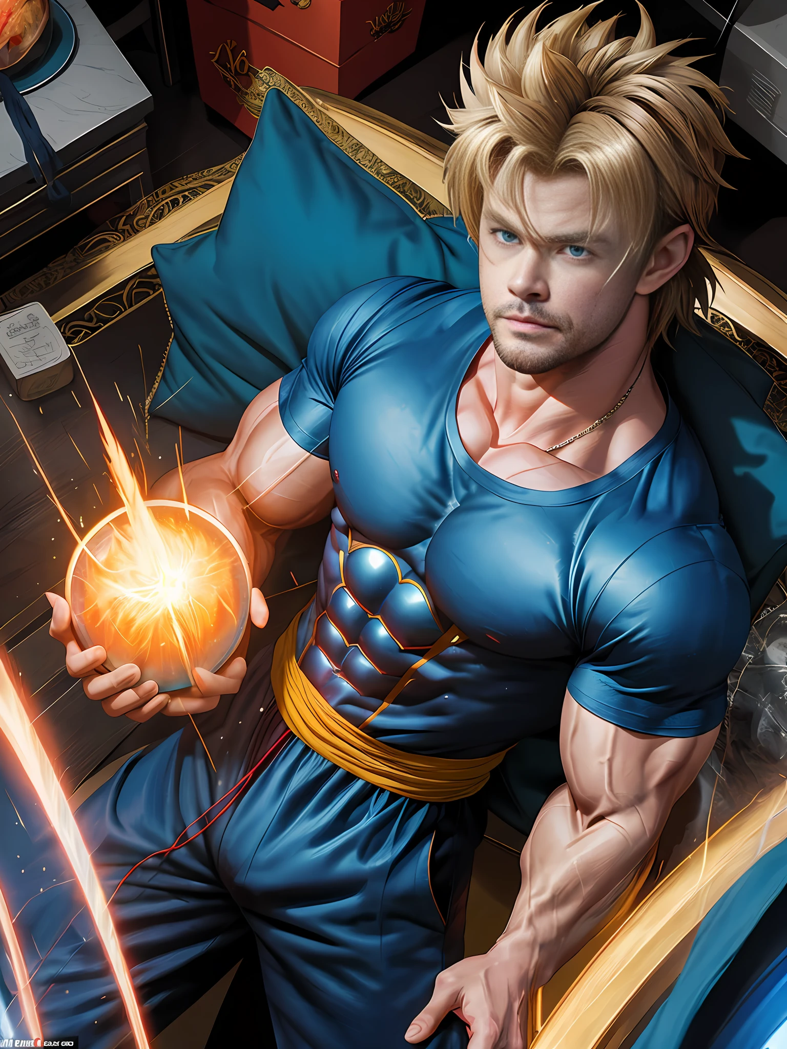 Chris Hemsworth as Vegeta: Picture Chris Hemsworth, known for his portrayal of Thor, taking on the role of Vegeta from the iconic anime series "Dragon Ball Z." With his muscular physique and intense energy, Hemsworth brings the Saiyan prince to life, showcasing Vegeta's fierce determination to surpass Goku and protect his loved ones.