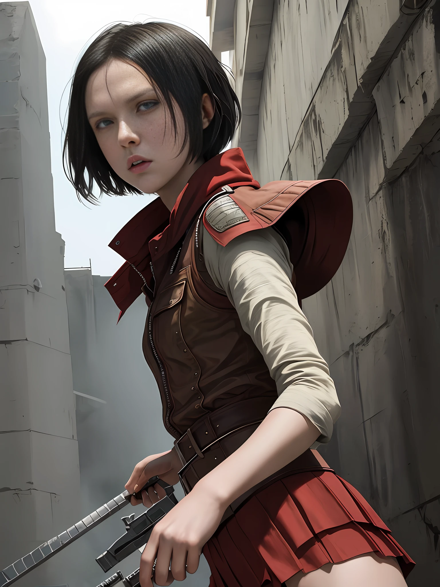 Millie Bobby Brown as Mikasa Ackerman: Picture Millie Bobby Brown bringing her intensity and strength to the role of Mikasa Ackerman from the anime series "Attack on Titan." With her exceptional combat skills and unwavering loyalty to Eren Yeager, Mikasa fights against the Titans and protects her loved ones.
