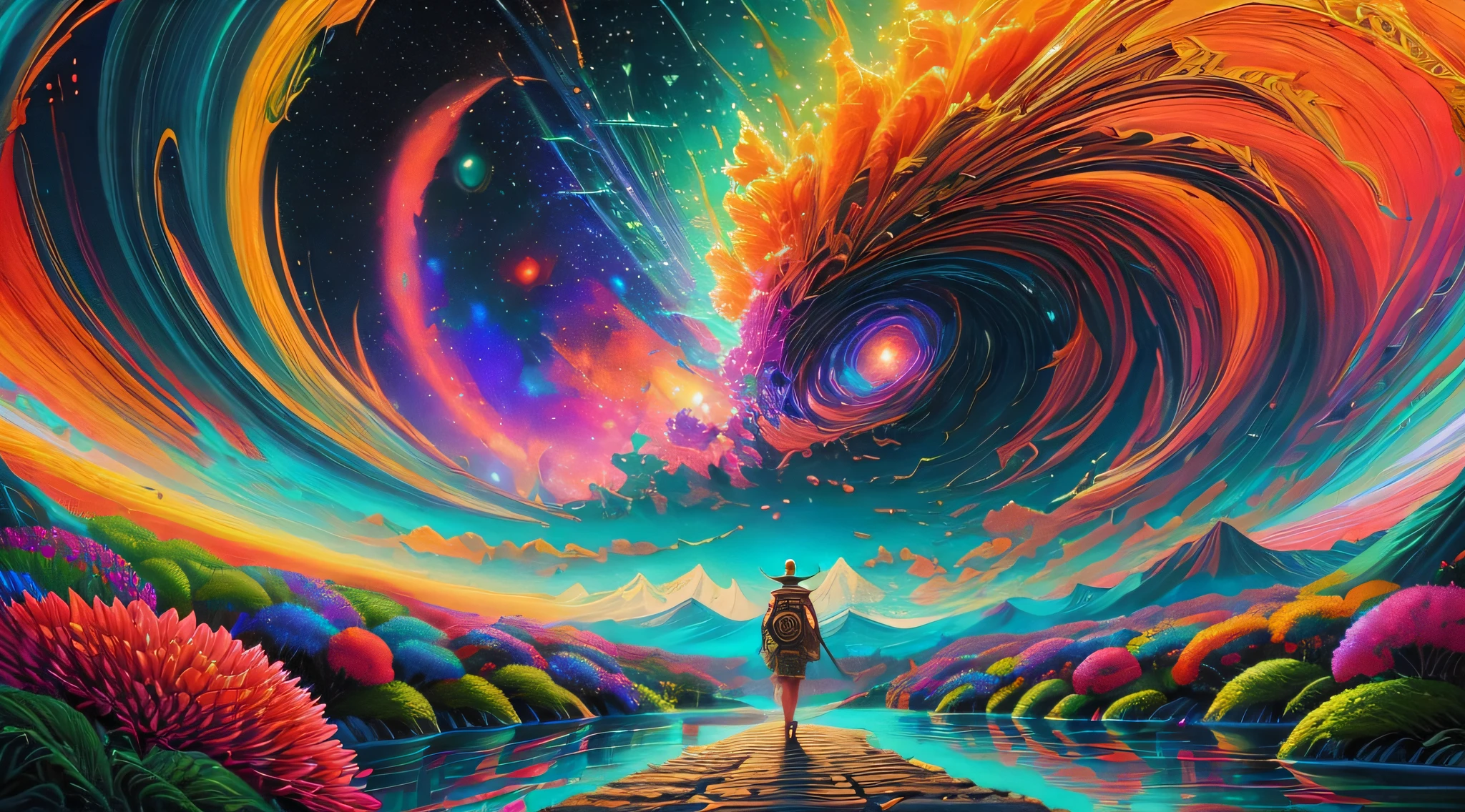 (Best quality),(masterpiece),(ultra detailed),(4k resolution),(extremely detailed),An awe-inspiring digital painting that perfectly captures the essence of the digital art genre, with bold colors and intricate details that leave nothing to the imagination.