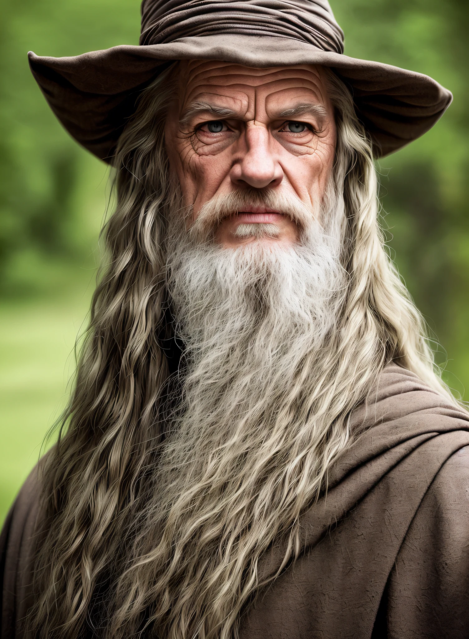 Model shooting style, (very detailed 8k wallpaper), full shot of Gandalf casting, intricate, high detail, dramatic, fantasy world, fantastic location, skin pores, very dark lighting, heavy shadows, detailed details on the face, (vibrant, realistic, realistic, dramatic, dark, clear focus, 8k), distant, medieval soldier Remove the hat