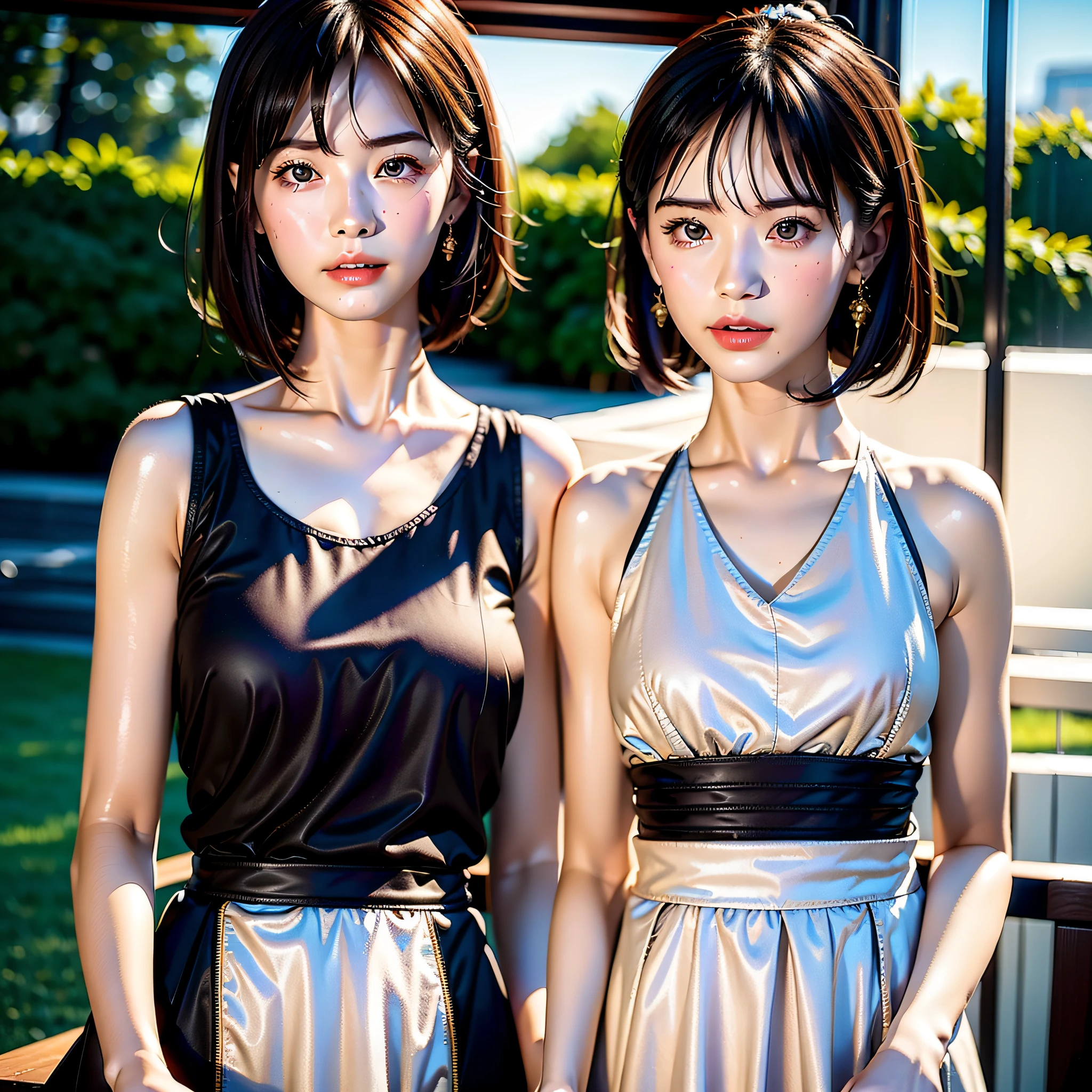 A Chinese girl 18 years old Beautiful eyes, real skin, delicate face, full body picture, hanfu, clothing details, skin details, slim body, delicate and delicate, short hair, black hair, blunt bangs ,beauty, best quality, super detailed, masterpiece, fine detail, high resolution, 8k wallpaper, realistic details, skin details, photoshop \(medium), super detailed, high resolution, extremely detailed, cinematic lighting texture, beautiful, perfect, hd