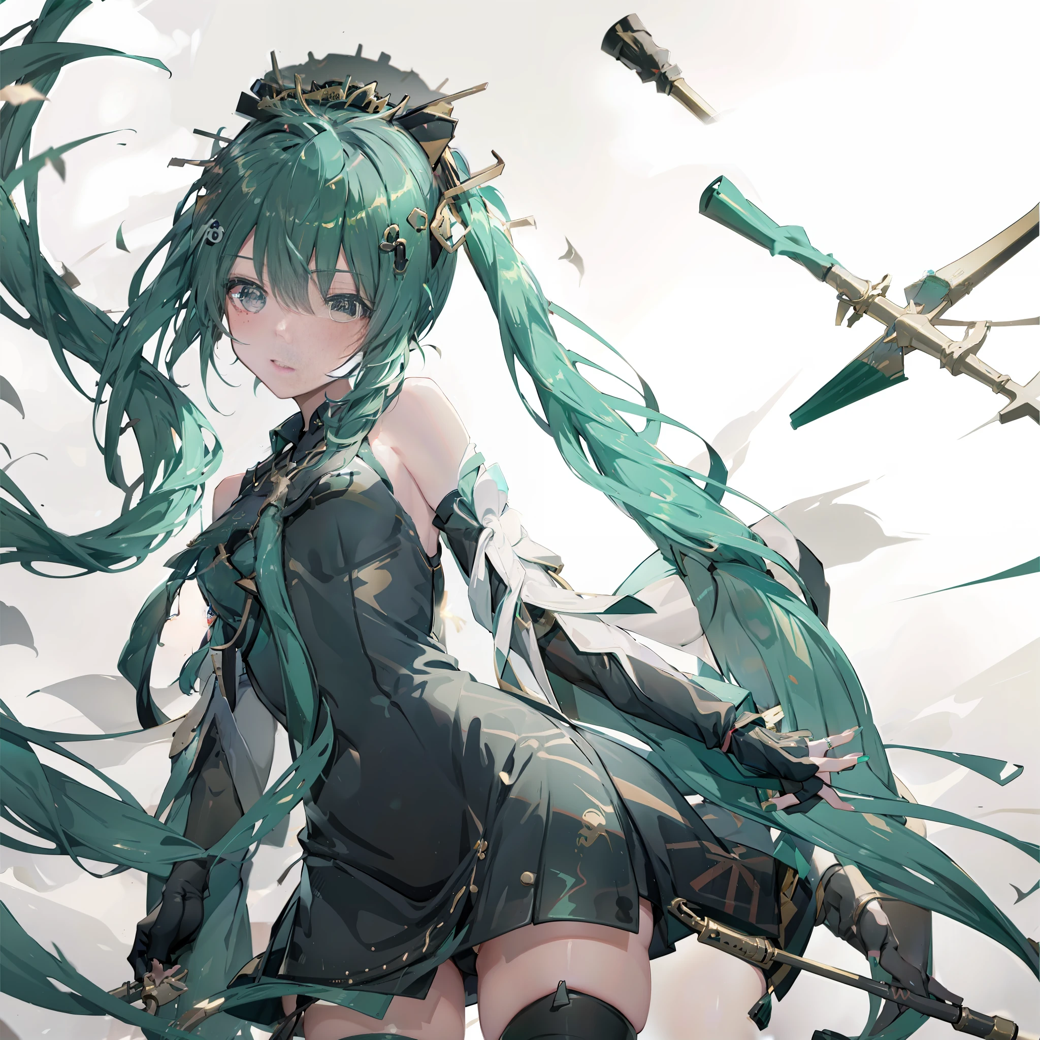 Hatsune Miku twintails